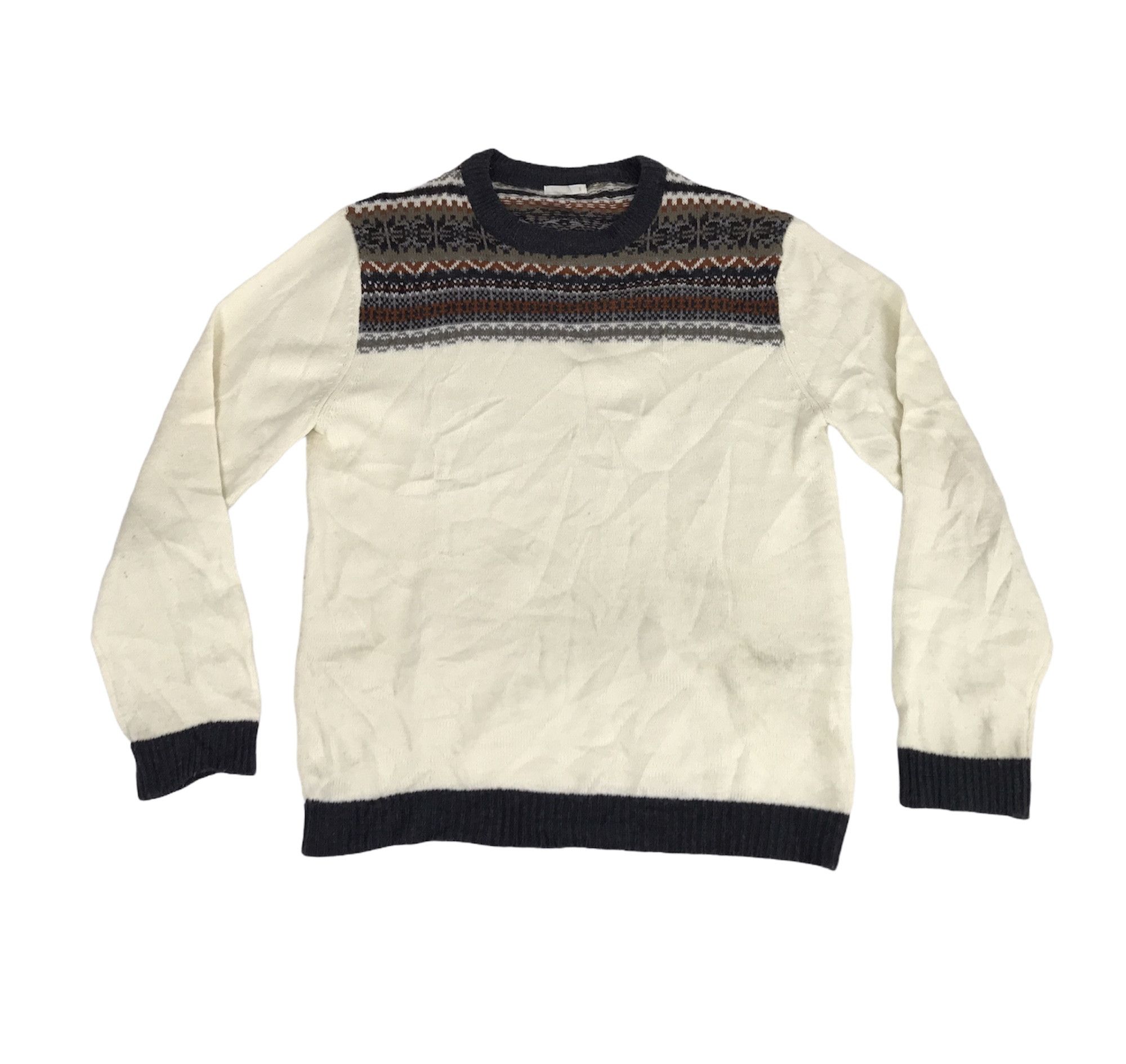 Japanese Brand Vintage Style Ethic Native Striped Sweatshirt Streetwear Size US S / EU 44-46 / 1 - 1 Thumbnail