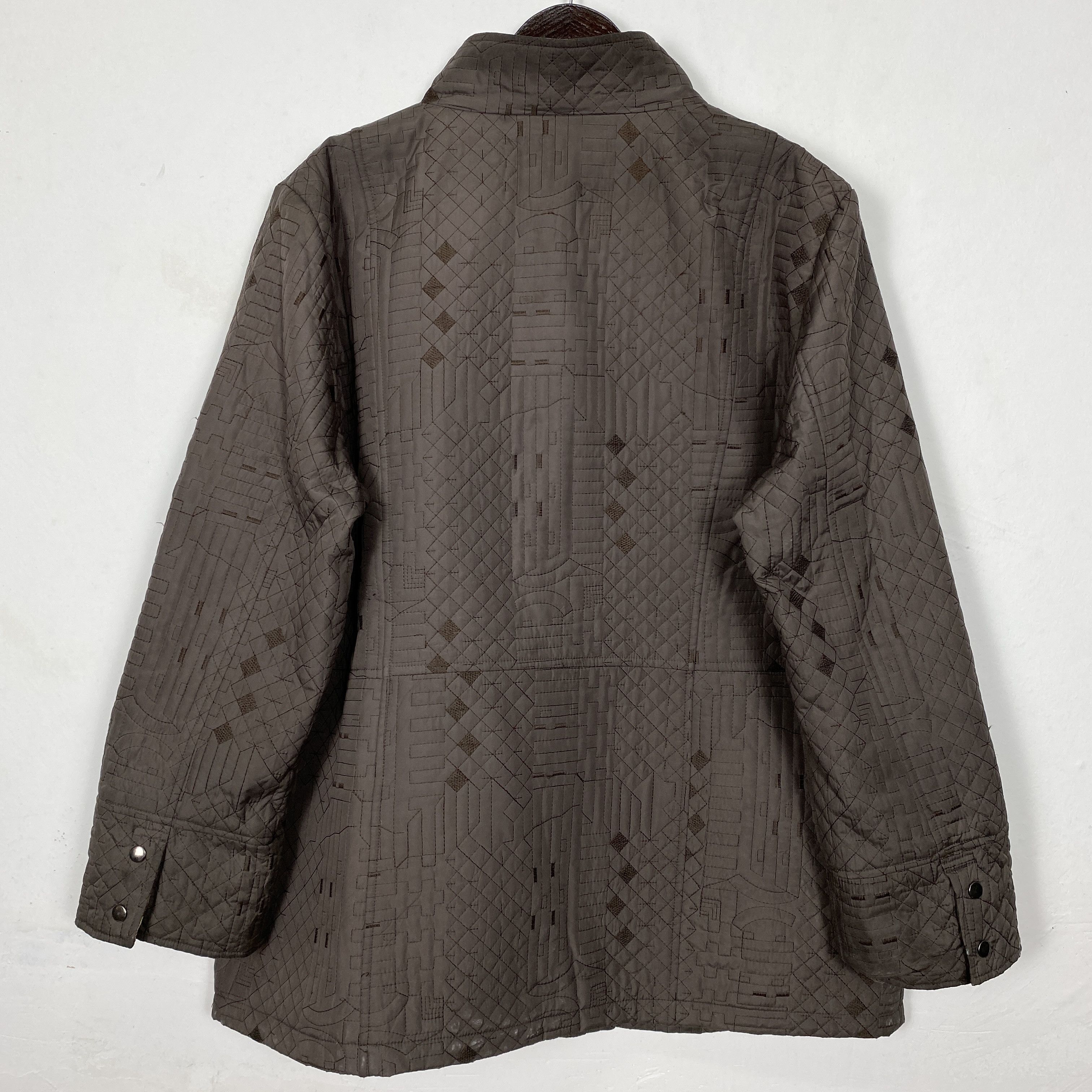 Japanese Brand Vintage 90s Luxury Lining Design Quilted Jacket J0206 Size M / US 6-8 / IT 42-44 - 11 Thumbnail