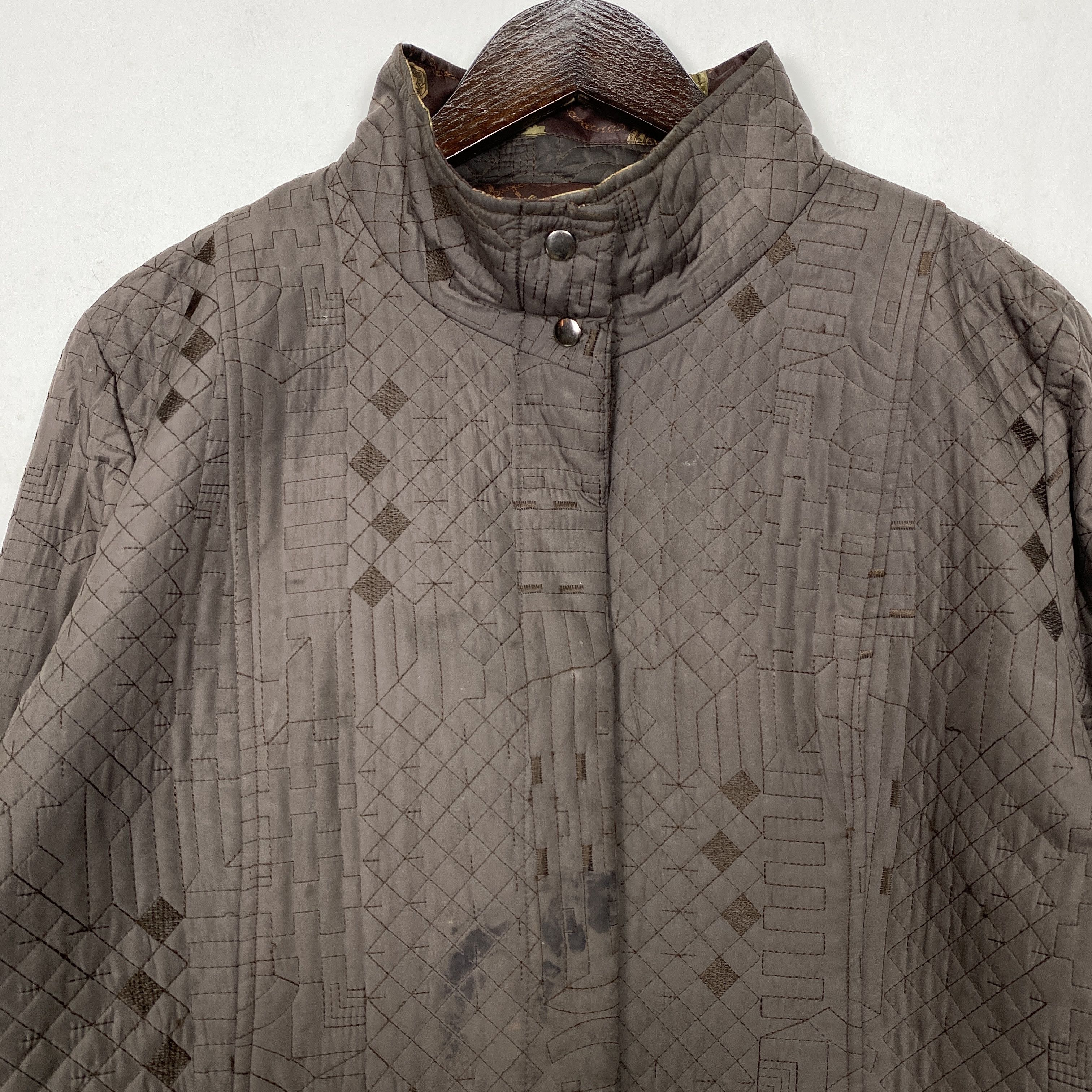 Japanese Brand Vintage 90s Luxury Lining Design Quilted Jacket J0206 Size M / US 6-8 / IT 42-44 - 3 Thumbnail