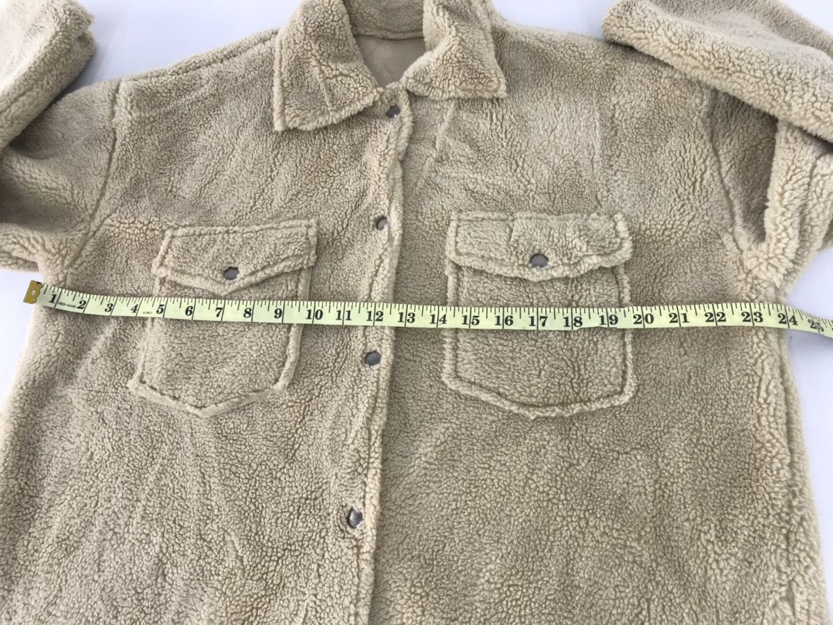 Japanese Brand Nang9 Fluffy Button Up Wool Fleece Double Pocket Shirt Size XL / US 12-14 / IT 48-50 - 11 Thumbnail