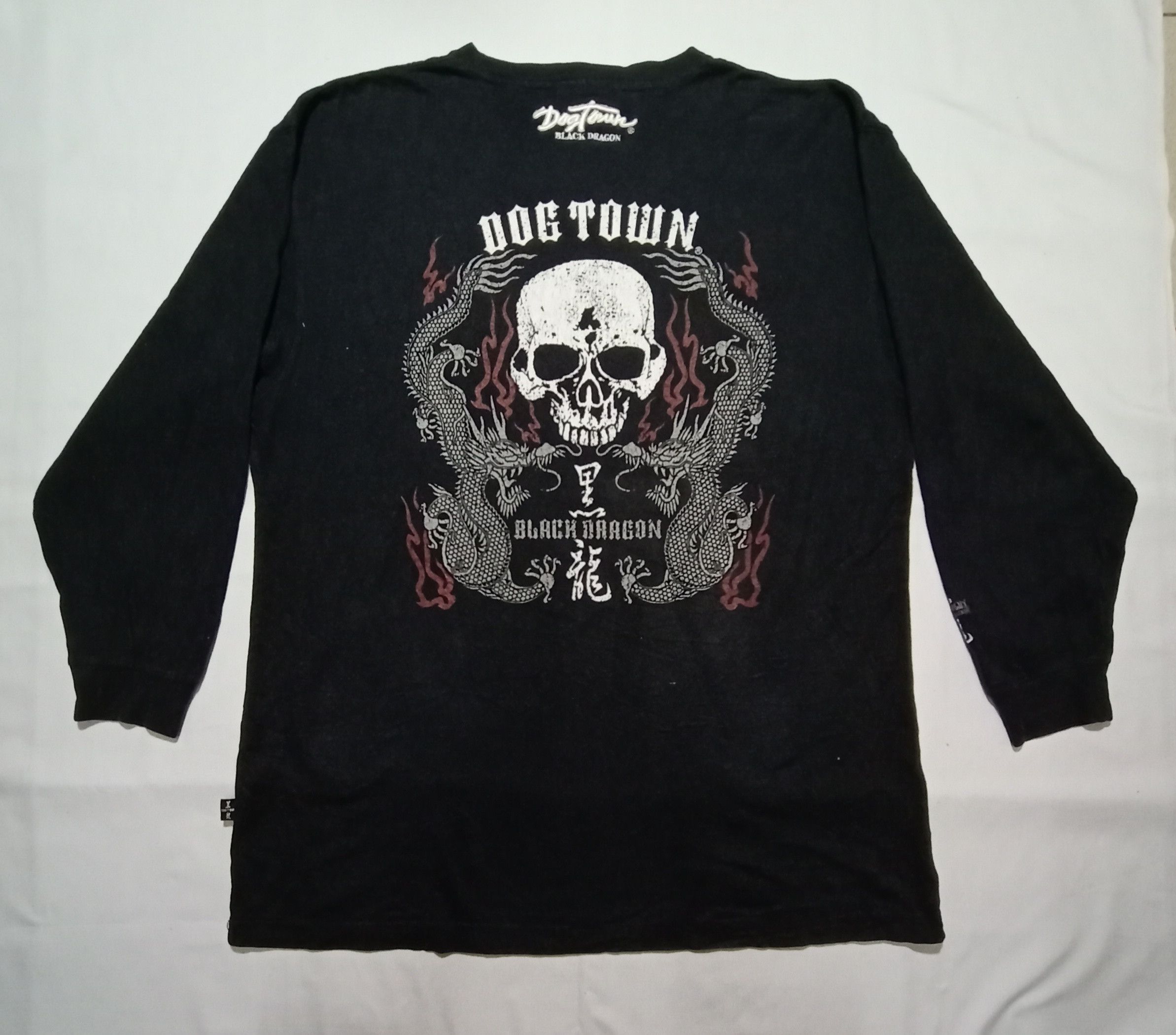 image of Dogtown Black Dragon Sweatshirt Embroidery Logo, Men's (Size XL)