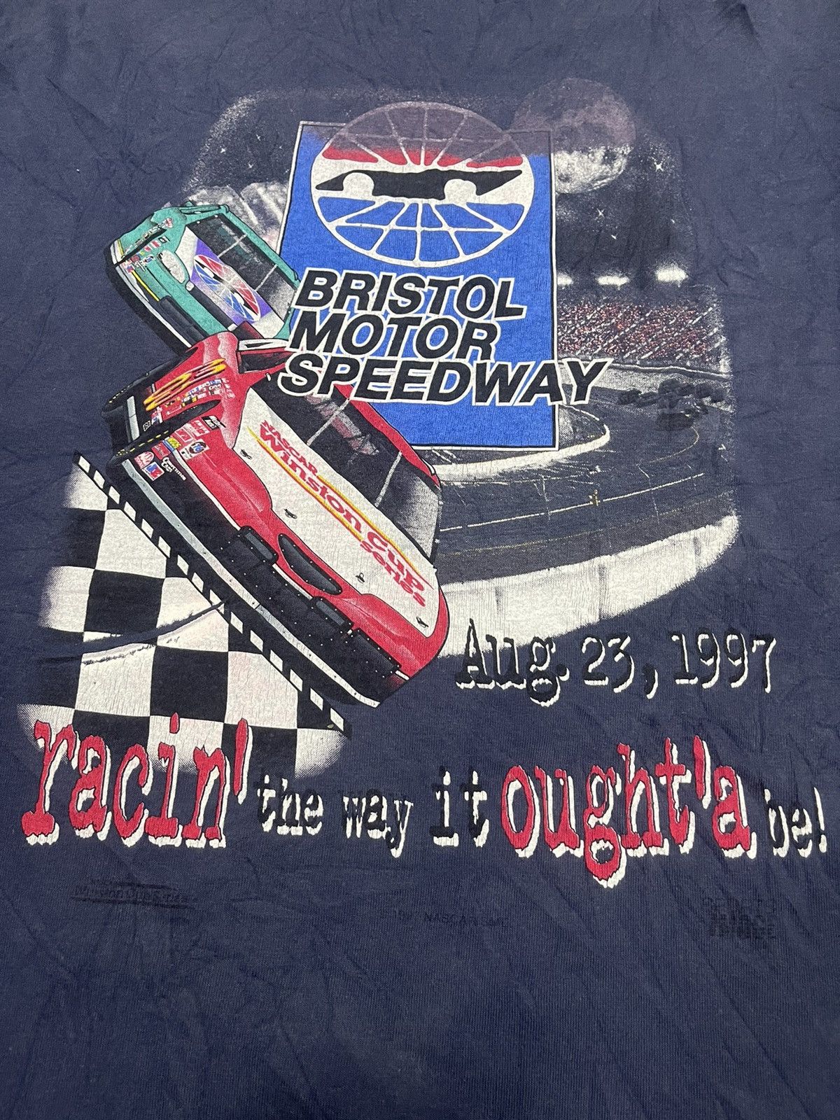 NASCAR Vintage BRISTOL MOTOR SPEEDWAY Nascar Winston Cup Series Size US L / EU 52-54 / 3 - 3 Thumbnail