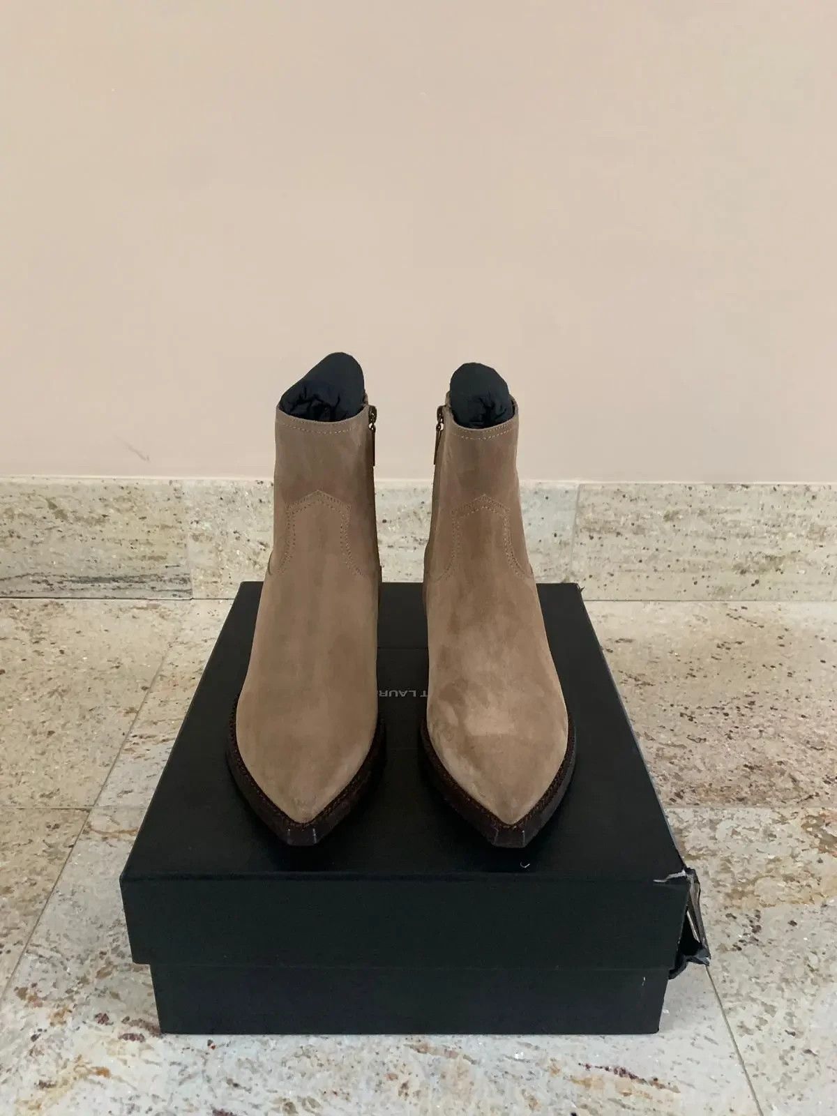 Saint Laurent Paris Lukas 40 Boots in New Sigaro Size US 7 / EU 40 - 7 Thumbnail