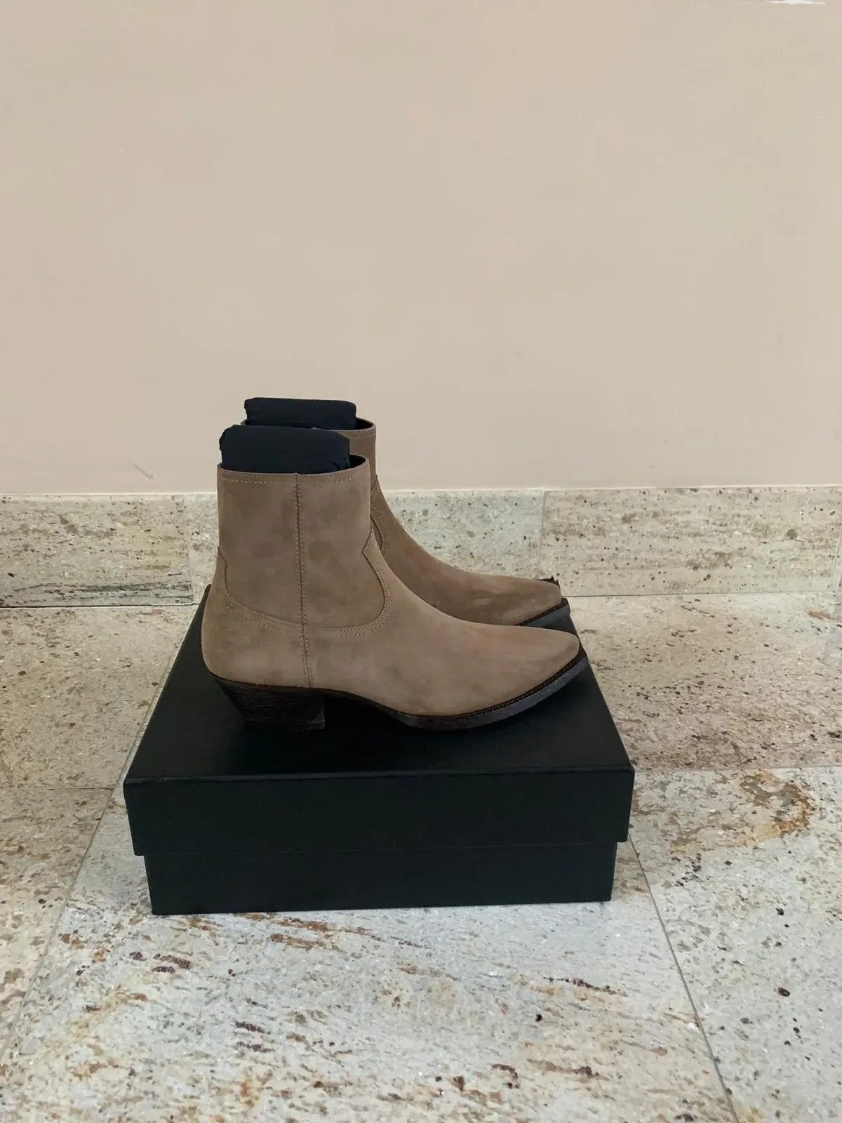 Saint Laurent Paris Lukas 40 Boots in New Sigaro Size US 7 / EU 40 - 3 Thumbnail