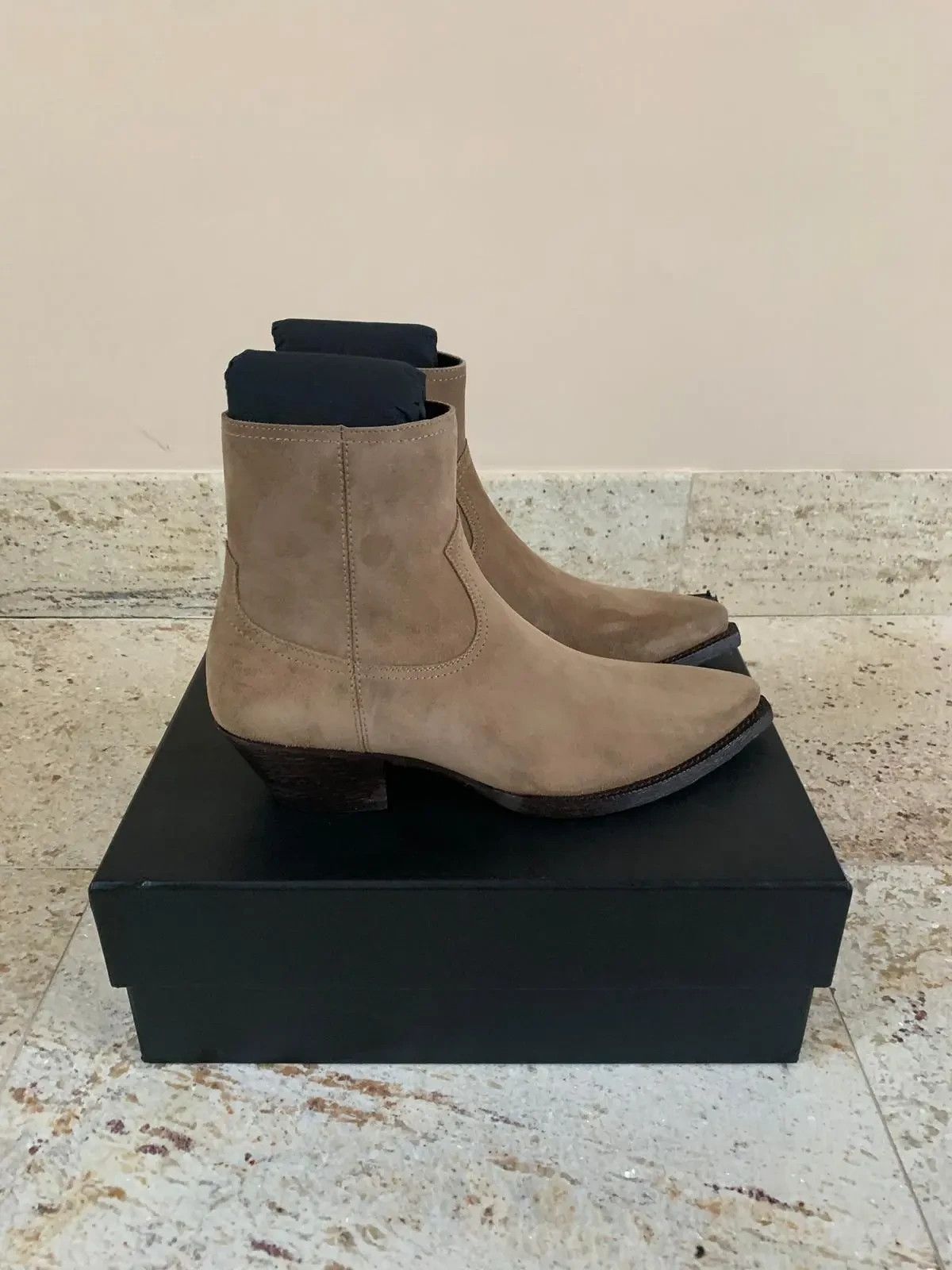 Saint Laurent Paris Lukas 40 Boots in New Sigaro Size US 7 / EU 40 - 2 Thumbnail