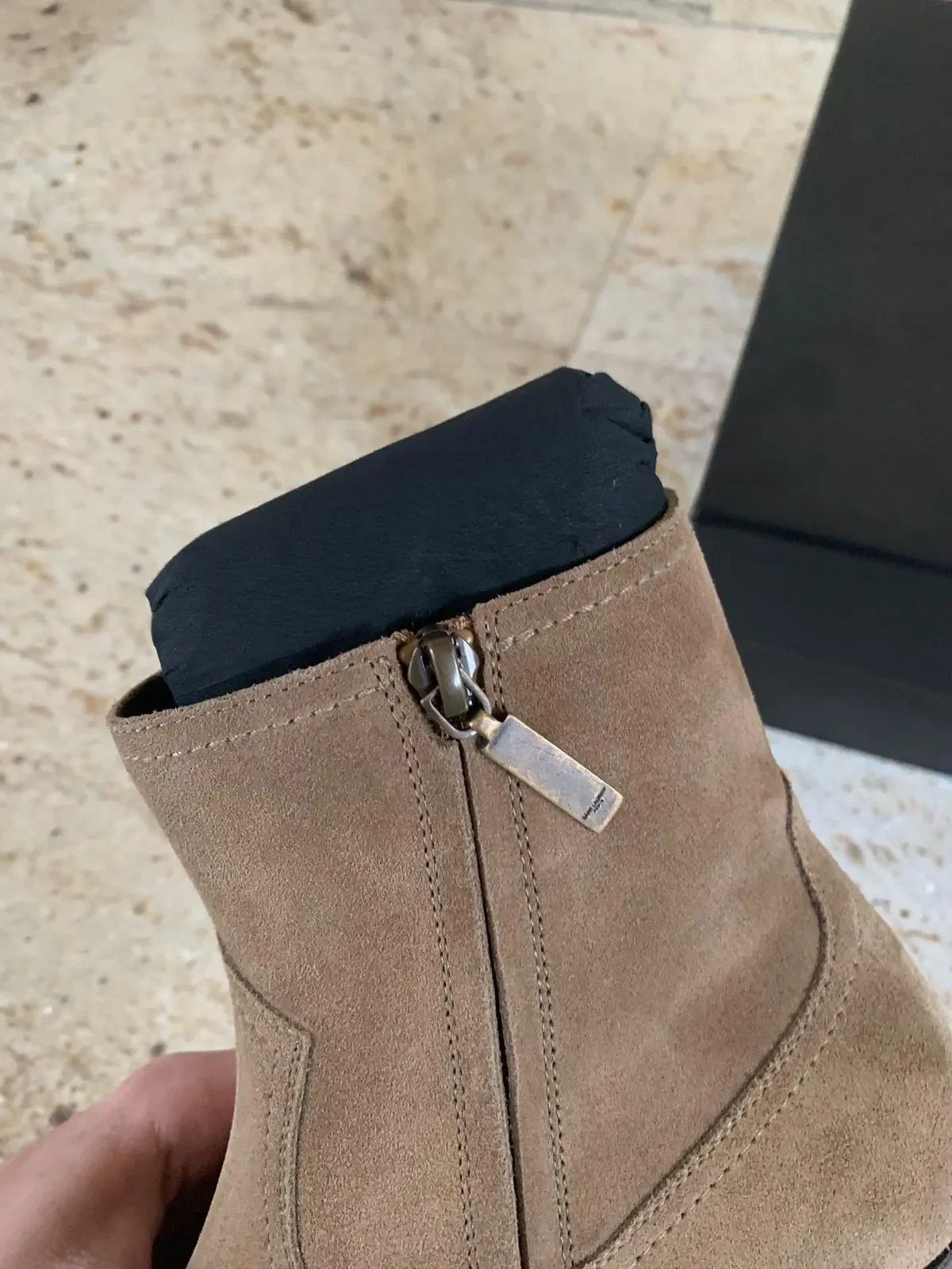 Saint Laurent Paris Lukas 40 Boots in New Sigaro Size US 7 / EU 40 - 8 Thumbnail