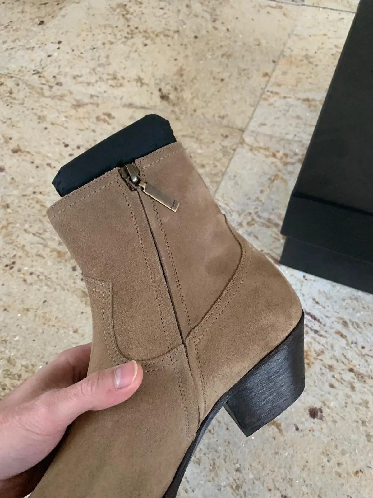 Saint Laurent Paris Lukas 40 Boots in New Sigaro Size US 7 / EU 40 - 6 Thumbnail