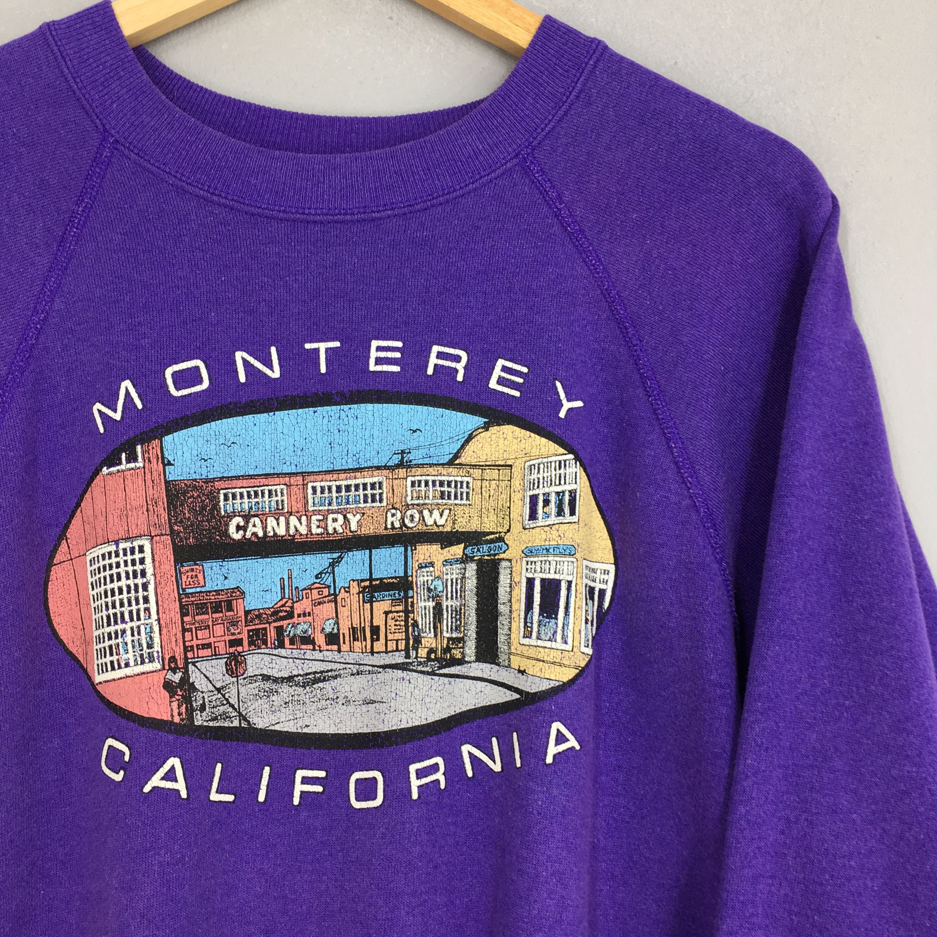 Vintage Vintage Monterey California Purple sweatshirt XLarge Size US XL / EU 56 / 4 - 2 Thumbnail