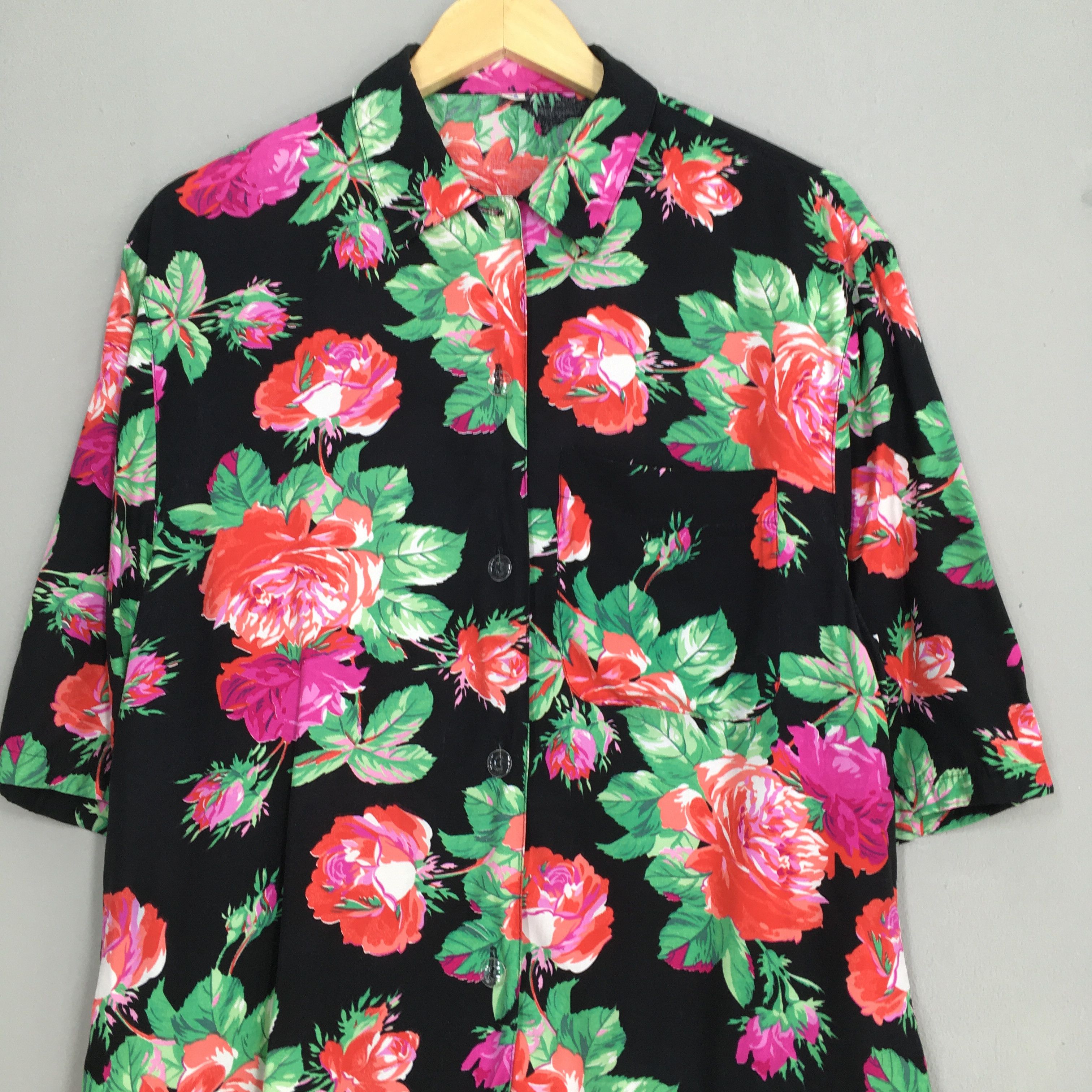 Other Vintage Hawaiian Flower Rayon Shirt Medium Size US M / EU 48-50 / 2 - 2 Thumbnail