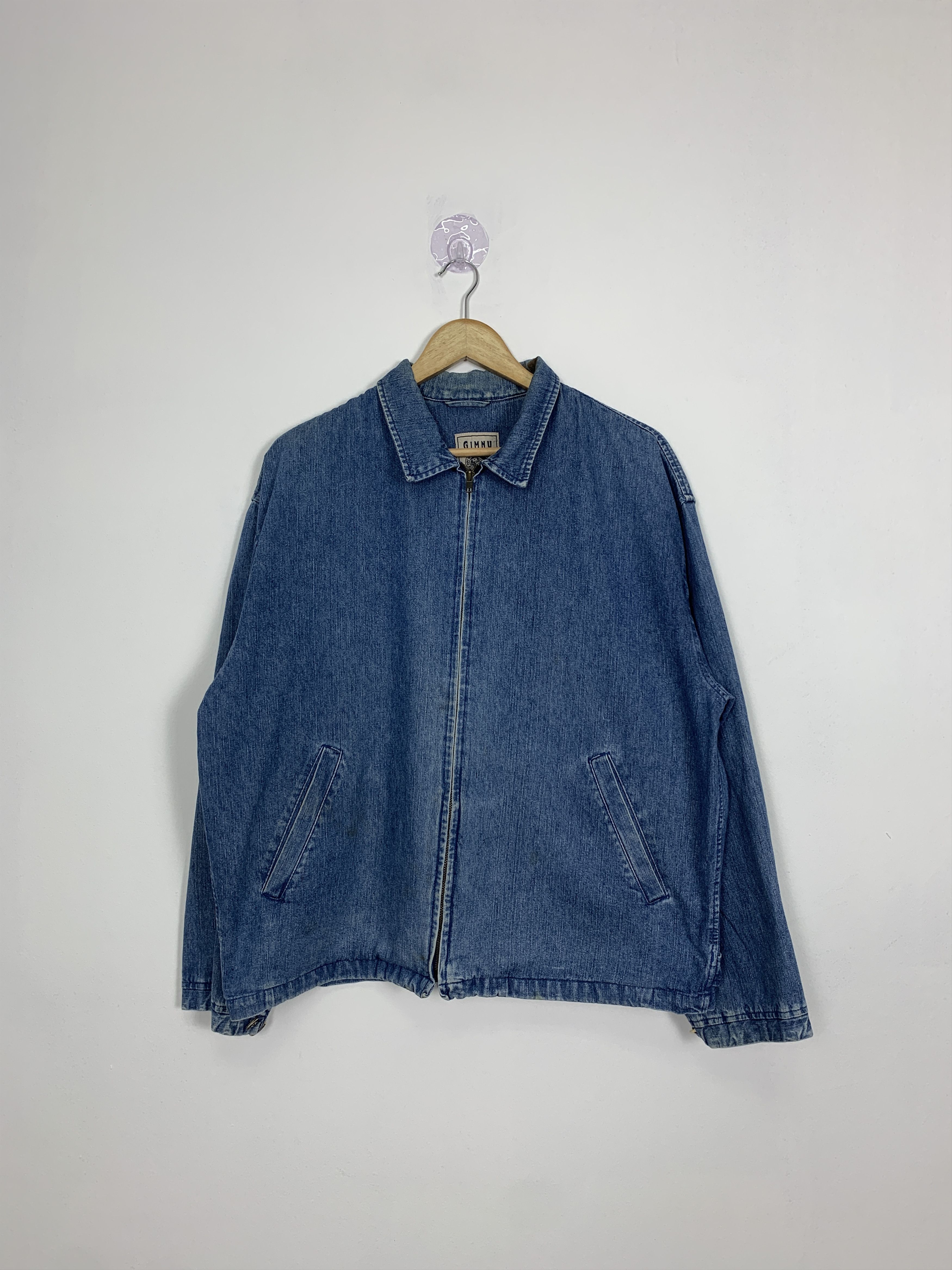 Japanese Brand Vintage Gimny Zip Up Denim Jacket J0923 Size US M / EU 48-50 / 2 - 1 Thumbnail