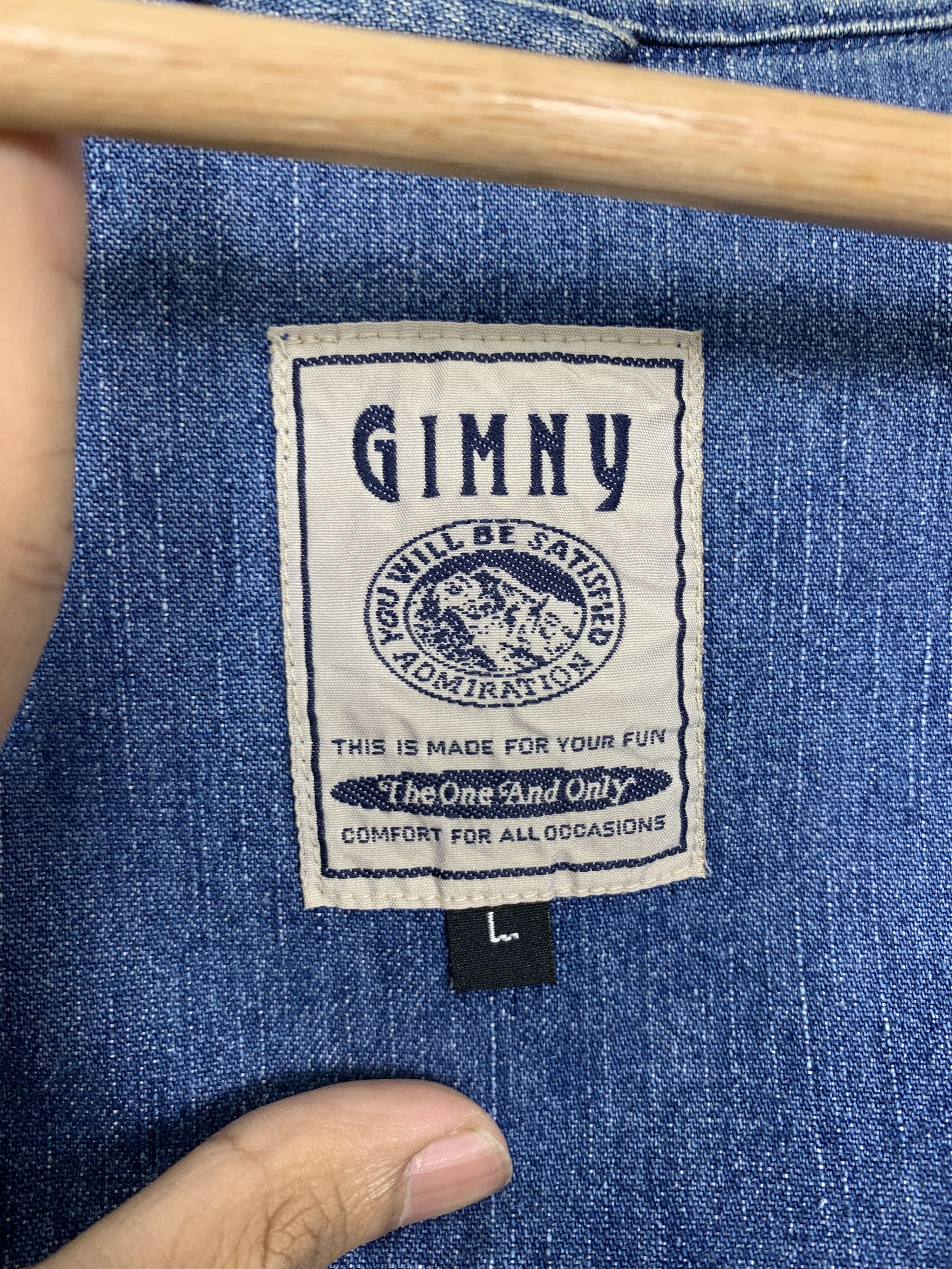 Japanese Brand Vintage Gimny Zip Up Denim Jacket J0923 Size US M / EU 48-50 / 2 - 10 Thumbnail