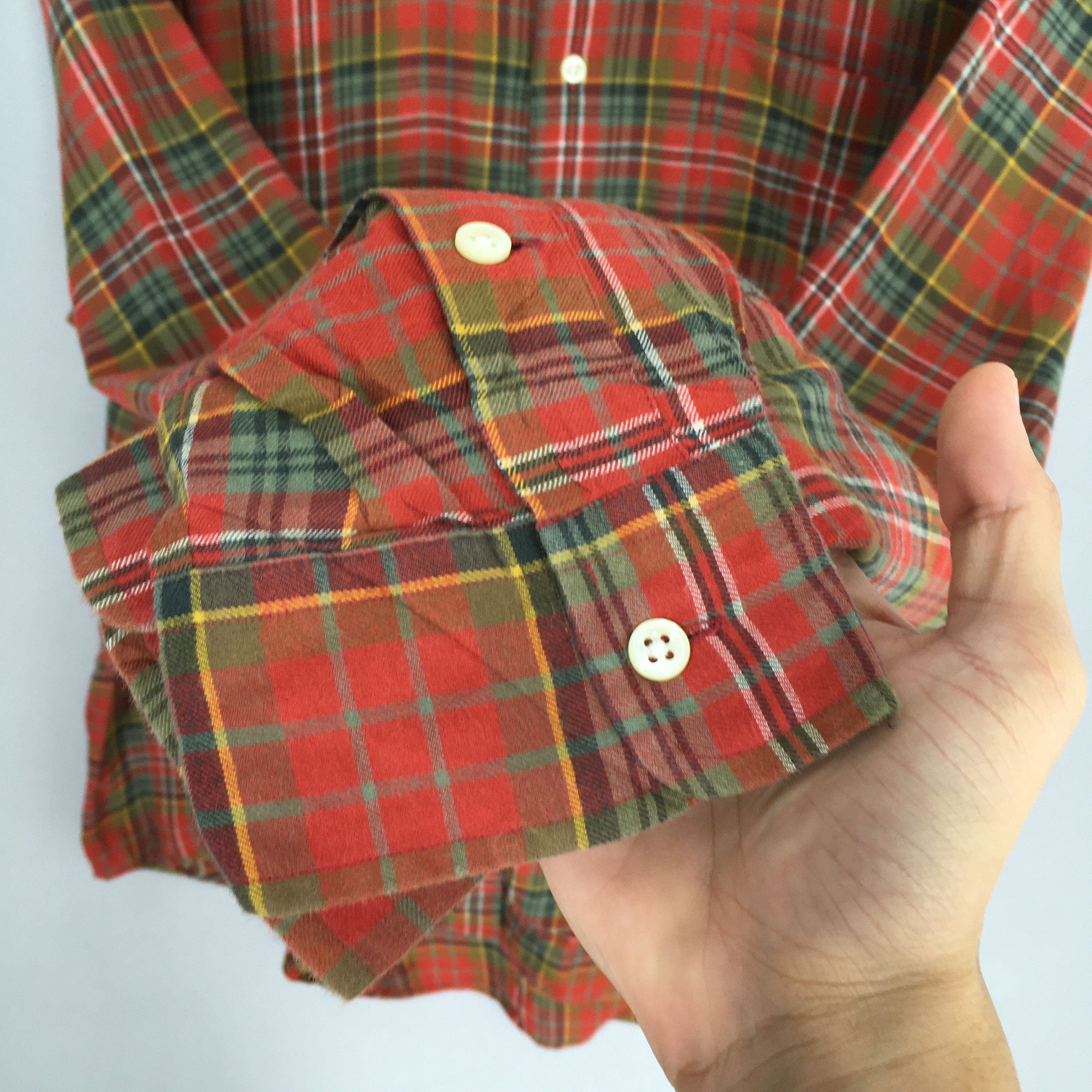 Flannel × Polo Ralph Lauren × Ralph Lauren Vintage 90's Polo Golf Ralph Lauren Checkered Flannel Shirt Size US L / EU 52-54 / 3 - 5 Thumbnail