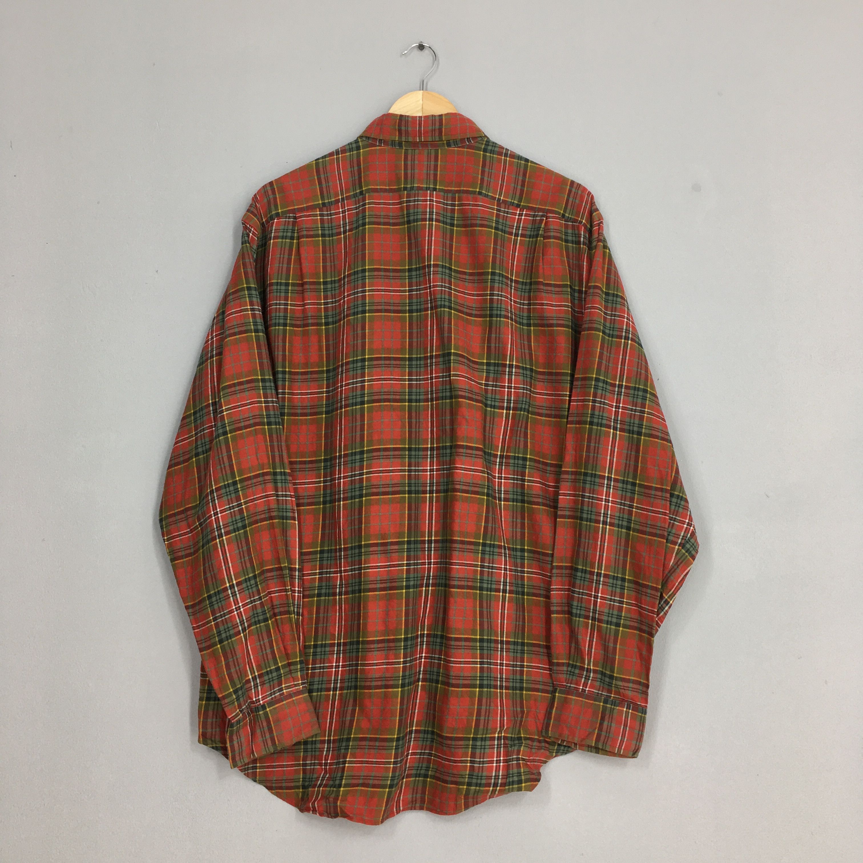 Flannel × Polo Ralph Lauren × Ralph Lauren Vintage 90's Polo Golf Ralph Lauren Checkered Flannel Shirt Size US L / EU 52-54 / 3 - 7 Thumbnail