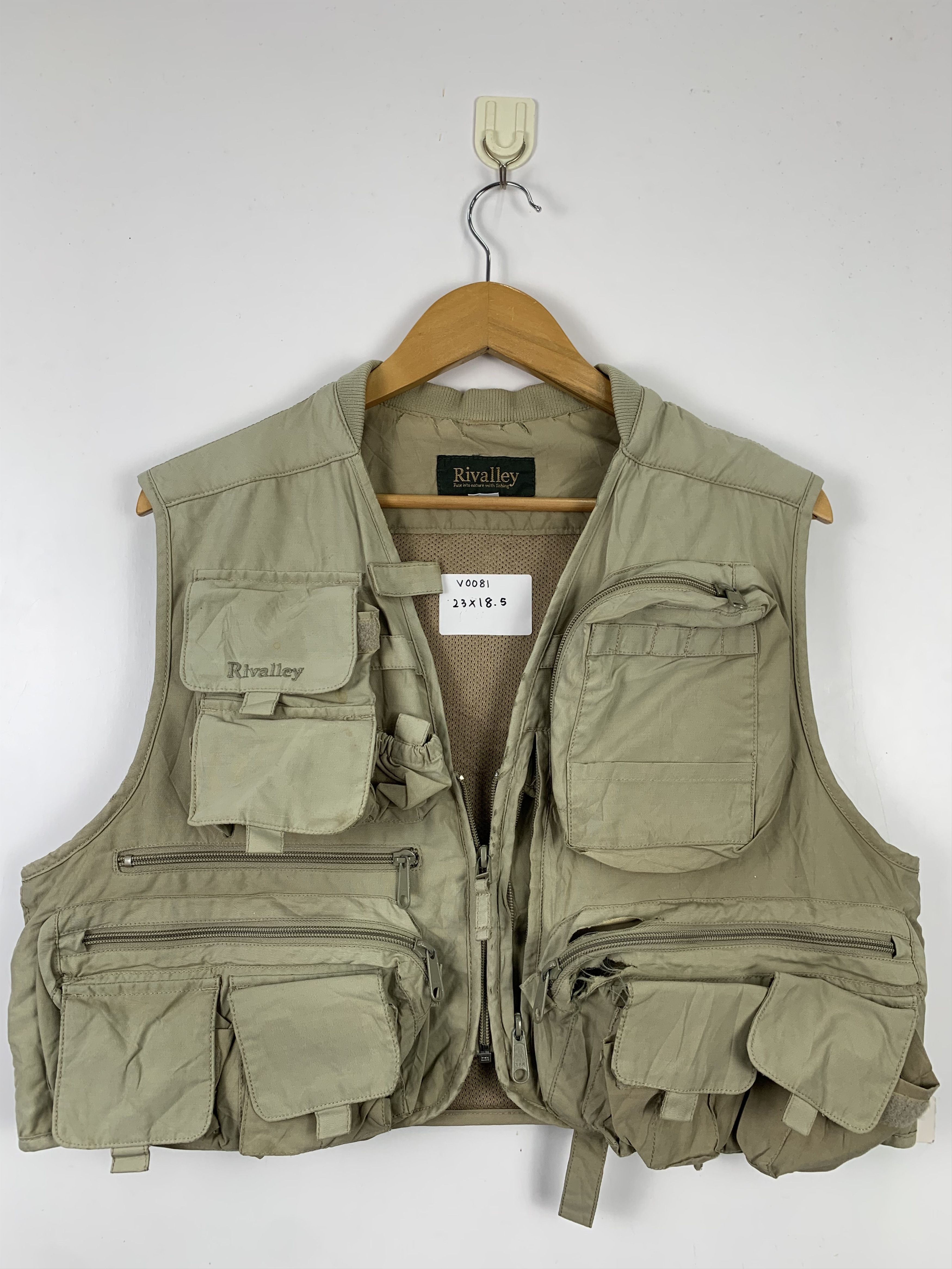 Japanese Brand Vintage Rivalley Multi Pocket Tactical Utility Vests Size US M / EU 48-50 / 2 - 1 Thumbnail