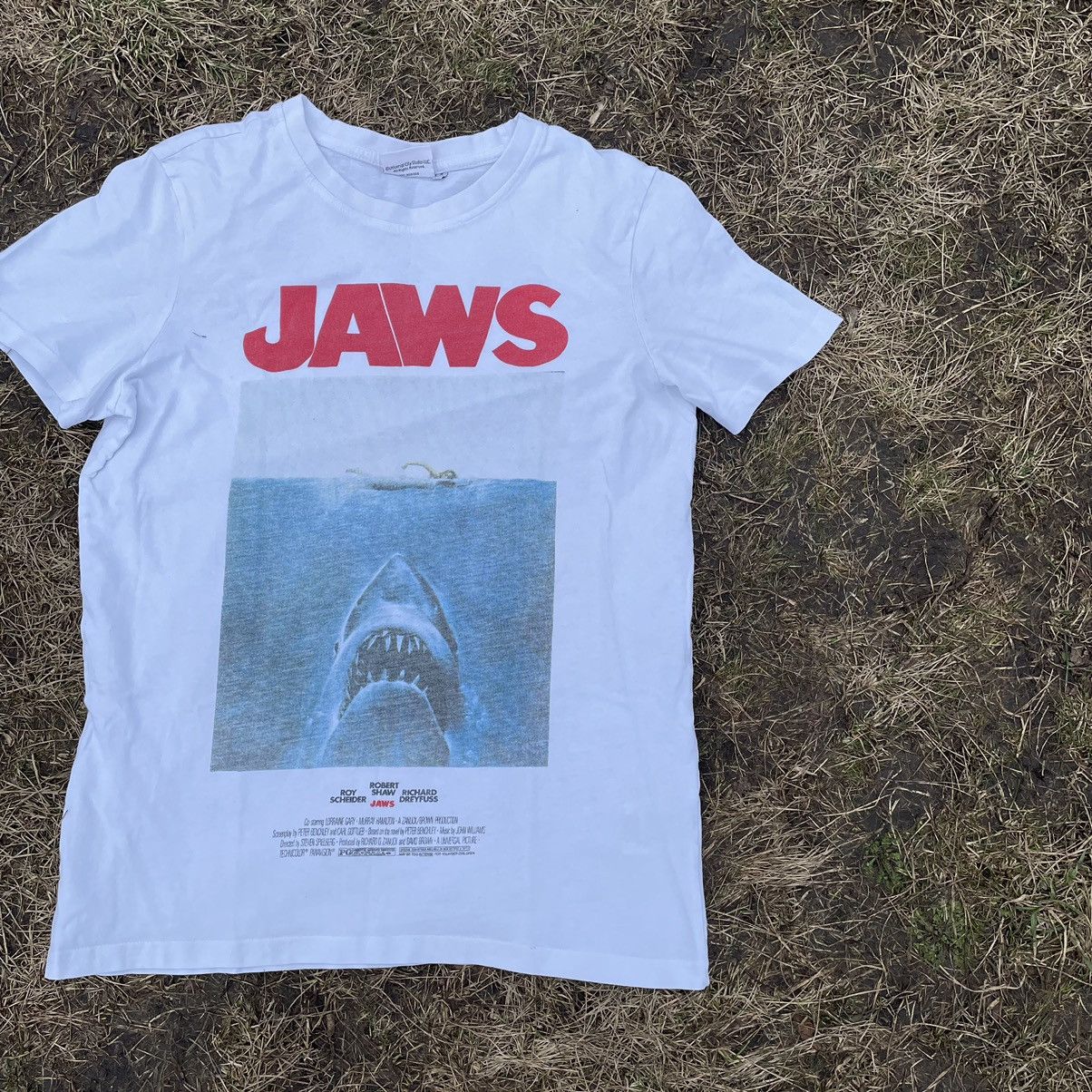 Vintage Vintage 90s Jaws Graphic Tee Sun Faded Horror Grunge Baggy M Size US M / EU 48-50 / 2 - 3 Thumbnail