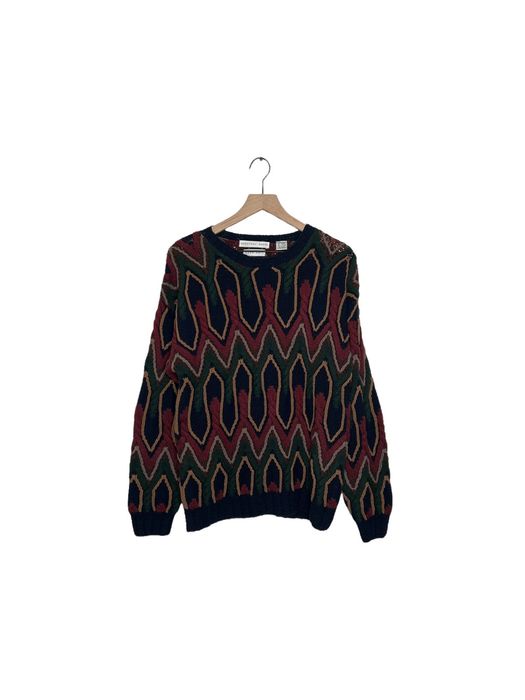 Vintage Geoffrey Beene Vintage 90s Trippy Knitted Sweater | Grailed