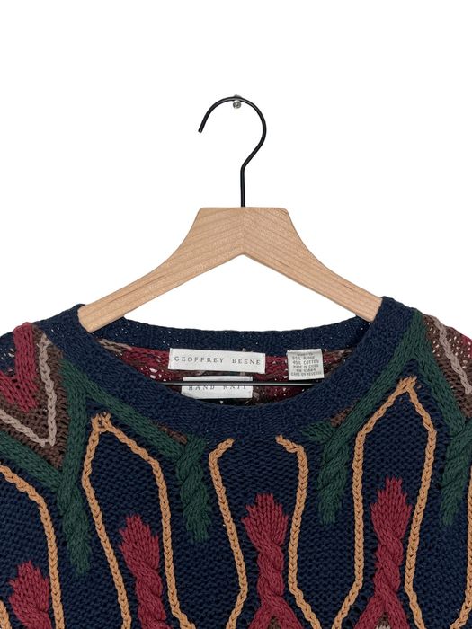 Vintage Geoffrey Beene Vintage 90s Trippy Knitted Sweater | Grailed