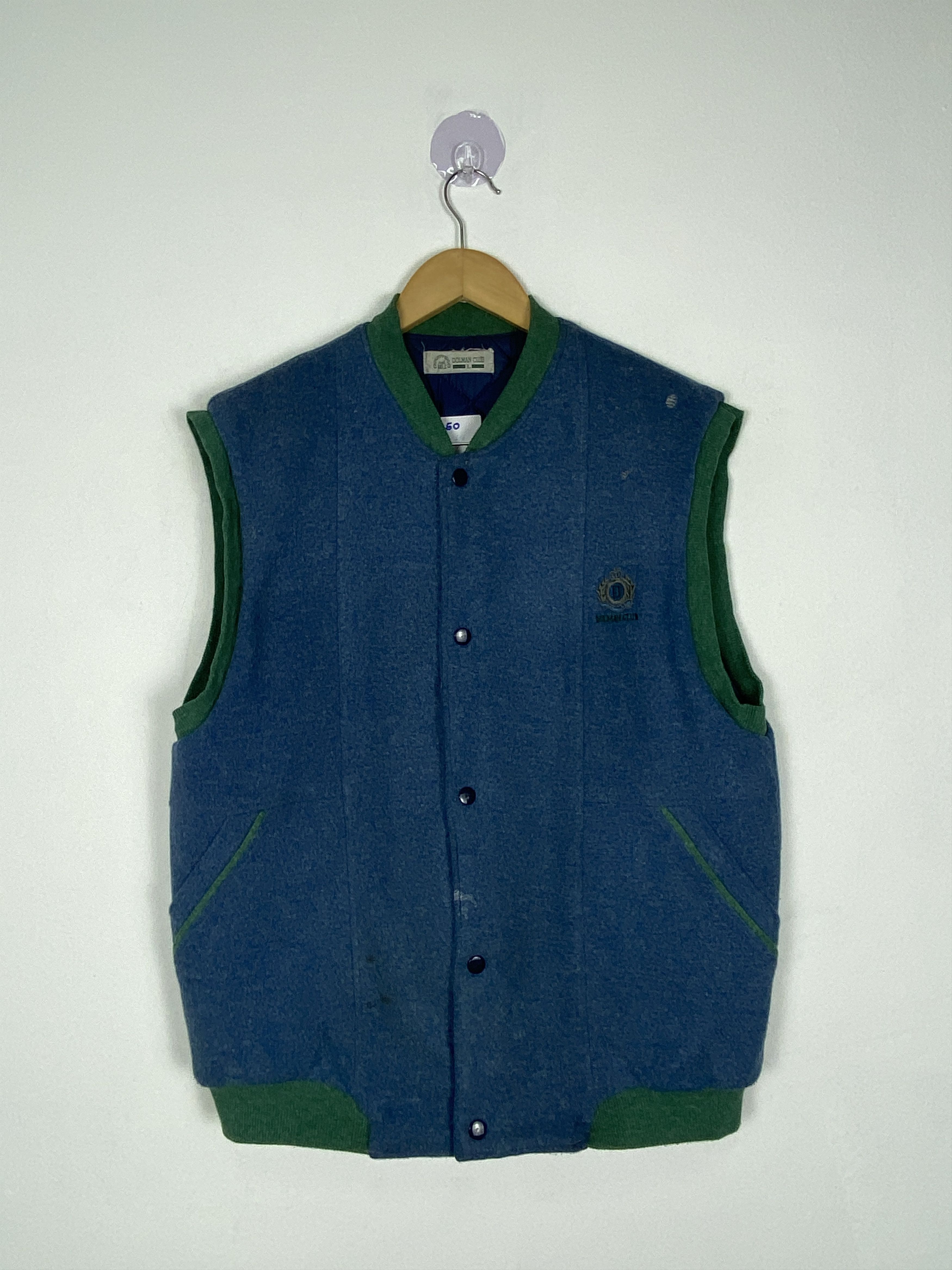 image of Vintage Dolman Club Wool Quilted Lining Vest, Men's (Size Small)