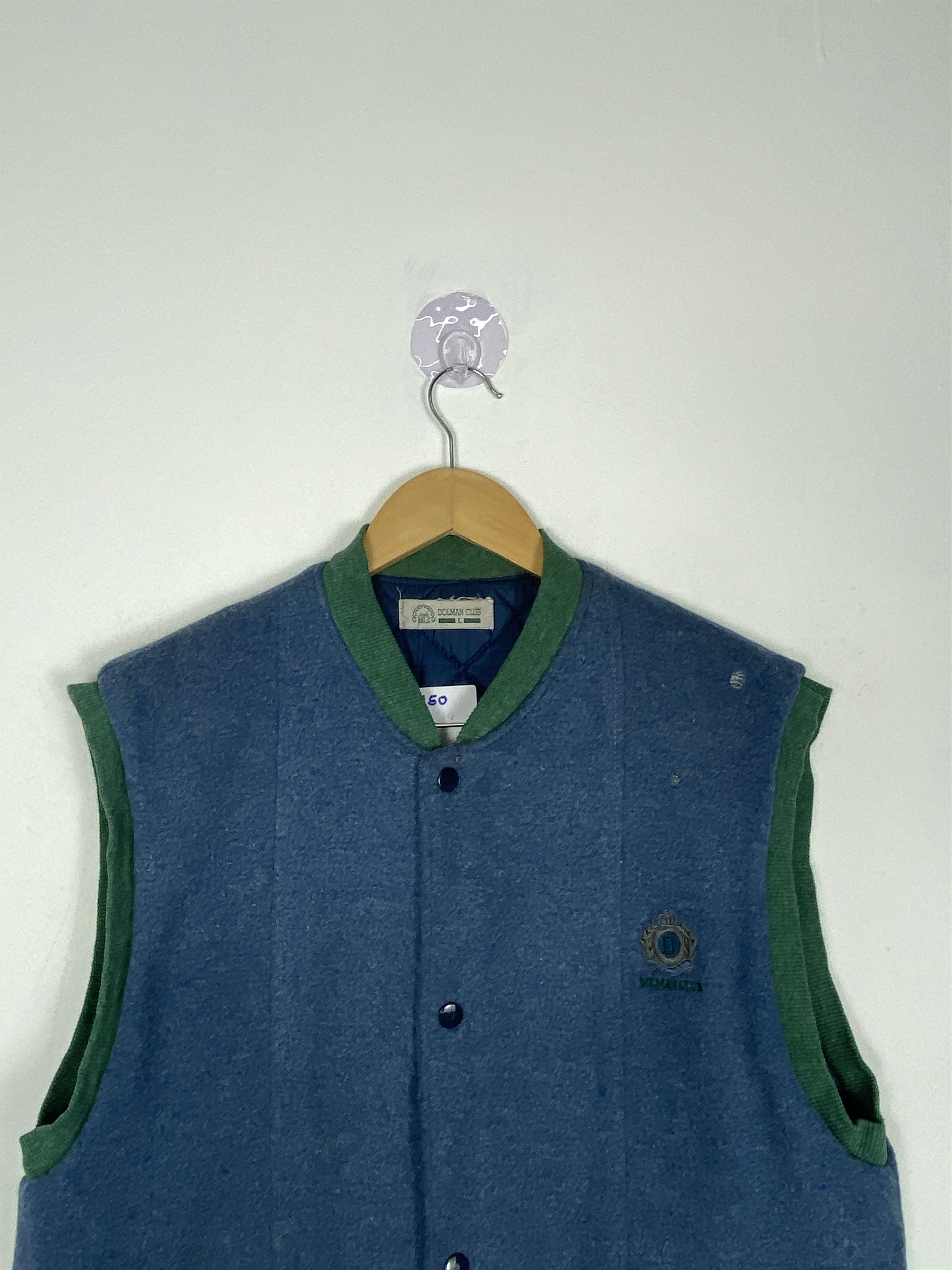 Japanese Brand Vintage DOLMAN CLUB Wool Quilted Lining Vest Size US S / EU 44-46 / 1 - 2 Thumbnail