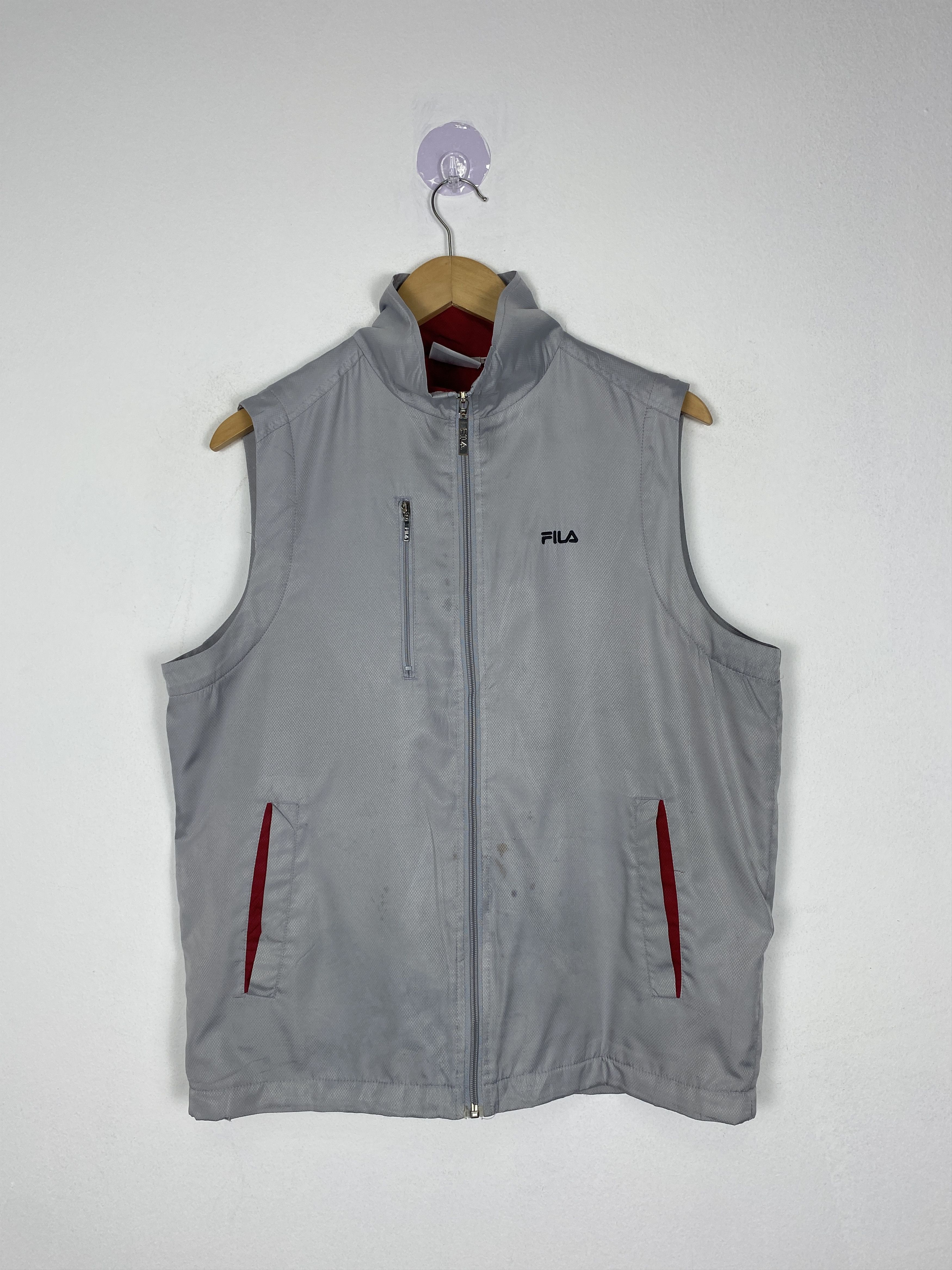 Fila Vintage FILA Fleece Lining Zip Up Vest Size US S / EU 44-46 / 1 - 1 Thumbnail