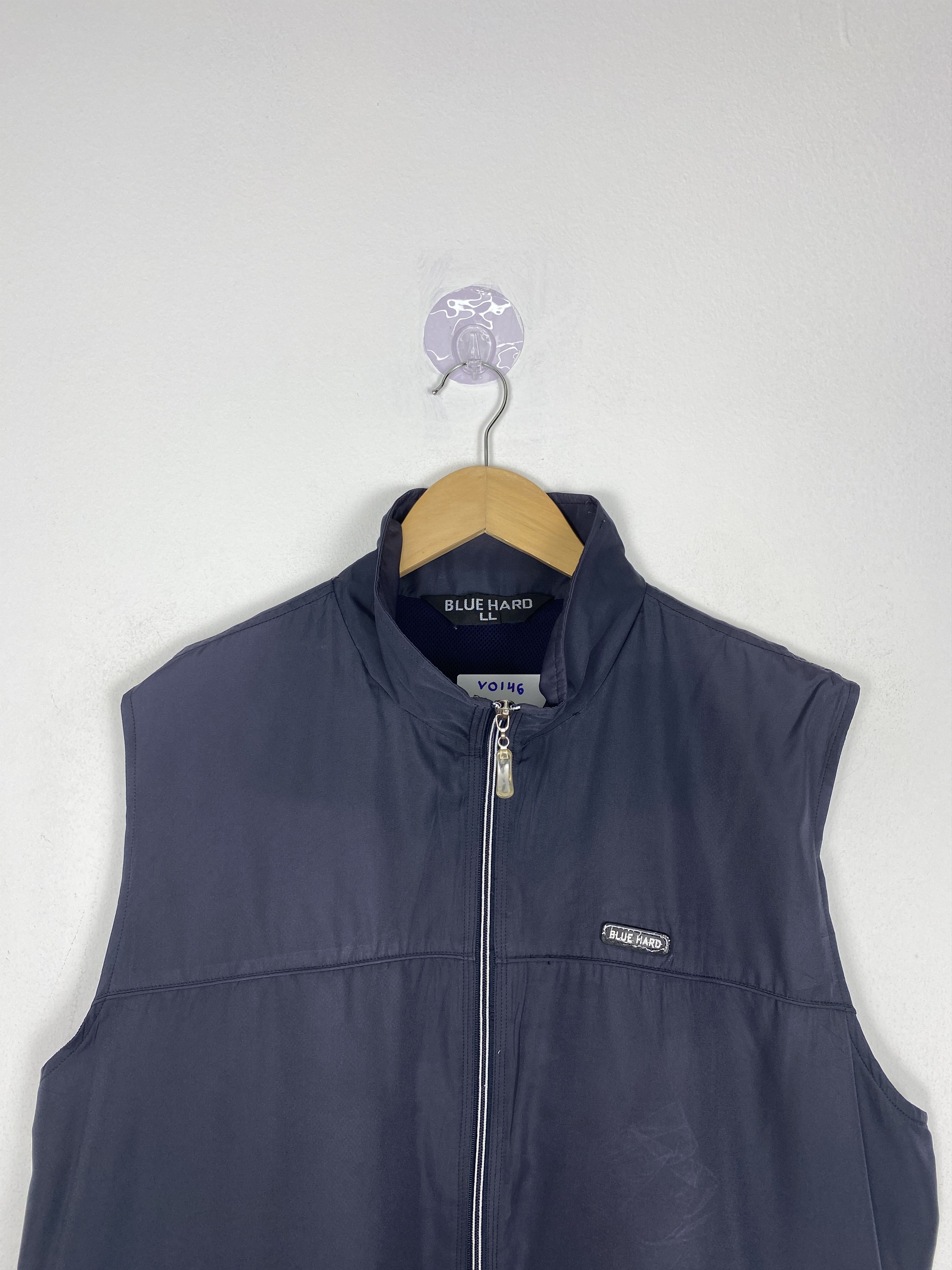 Japanese Brand Vintage Japanese Brand Blue Zip Up Hard Vest Size US M / EU 48-50 / 2 - 2 Thumbnail