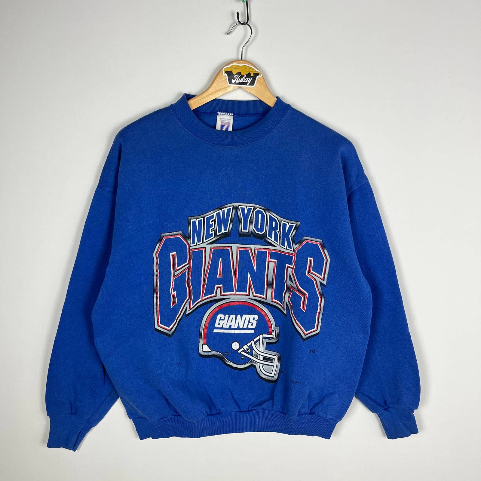 Vintage 90s Logo Athletic New York Giants Crewneck Sweatshirt Rare Size  Large