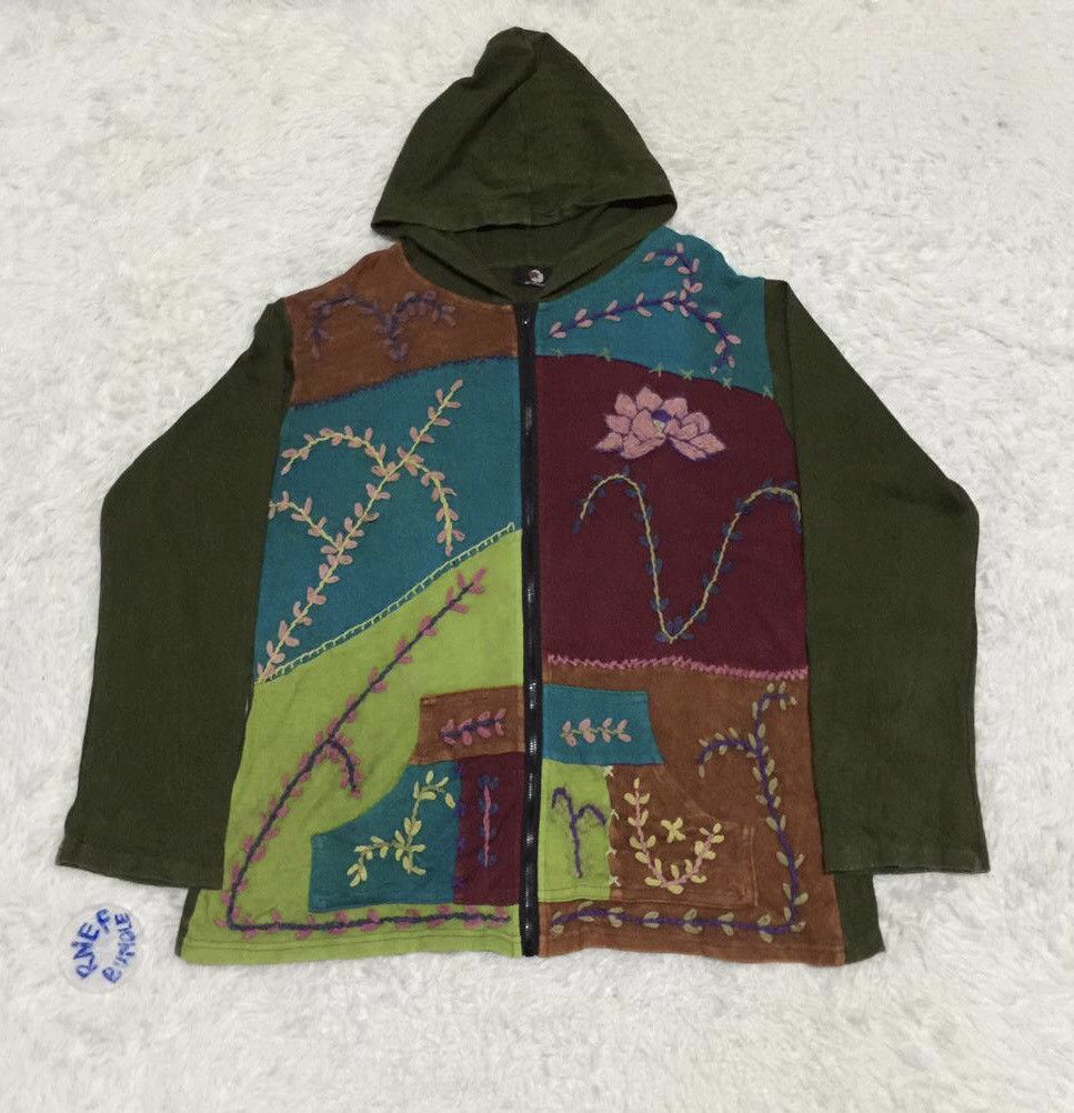 Japanese Brand Art market zipper hooded jacket Size US S / EU 44-46 / 1 - 1 Thumbnail