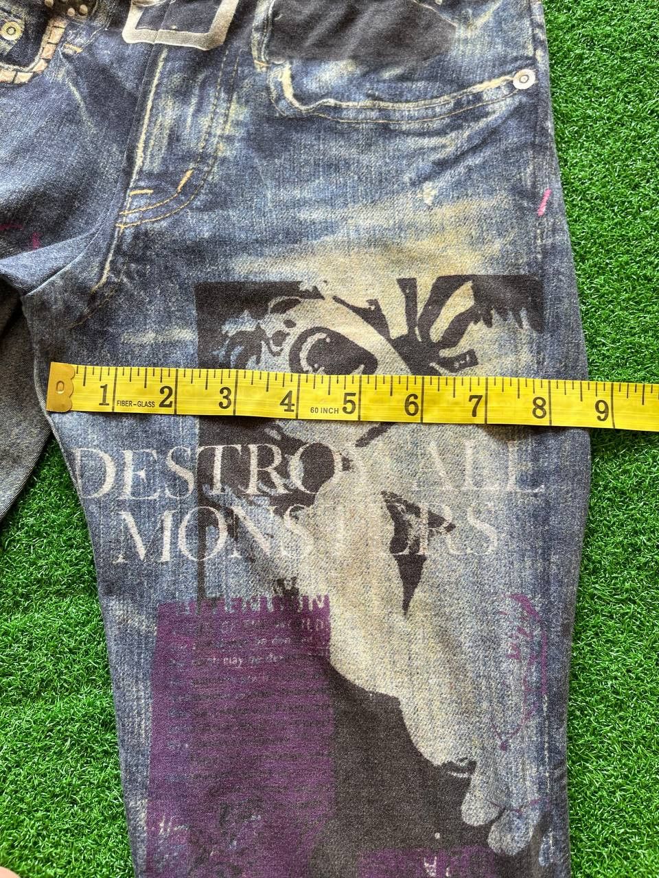 Hysteric Glamour × Japanese Brand × Vintage Hysteric Glamour Destroy All Monster Strechable Leggings Size 34" / US 12 / IT 48 - 8 Thumbnail