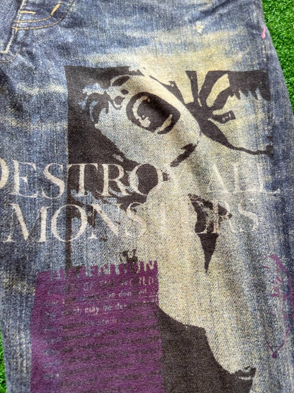 Hysteric Glamour × Japanese Brand × Vintage Hysteric Glamour Destroy All Monster Strechable Leggings Size 34" / US 12 / IT 48 - 2 Thumbnail