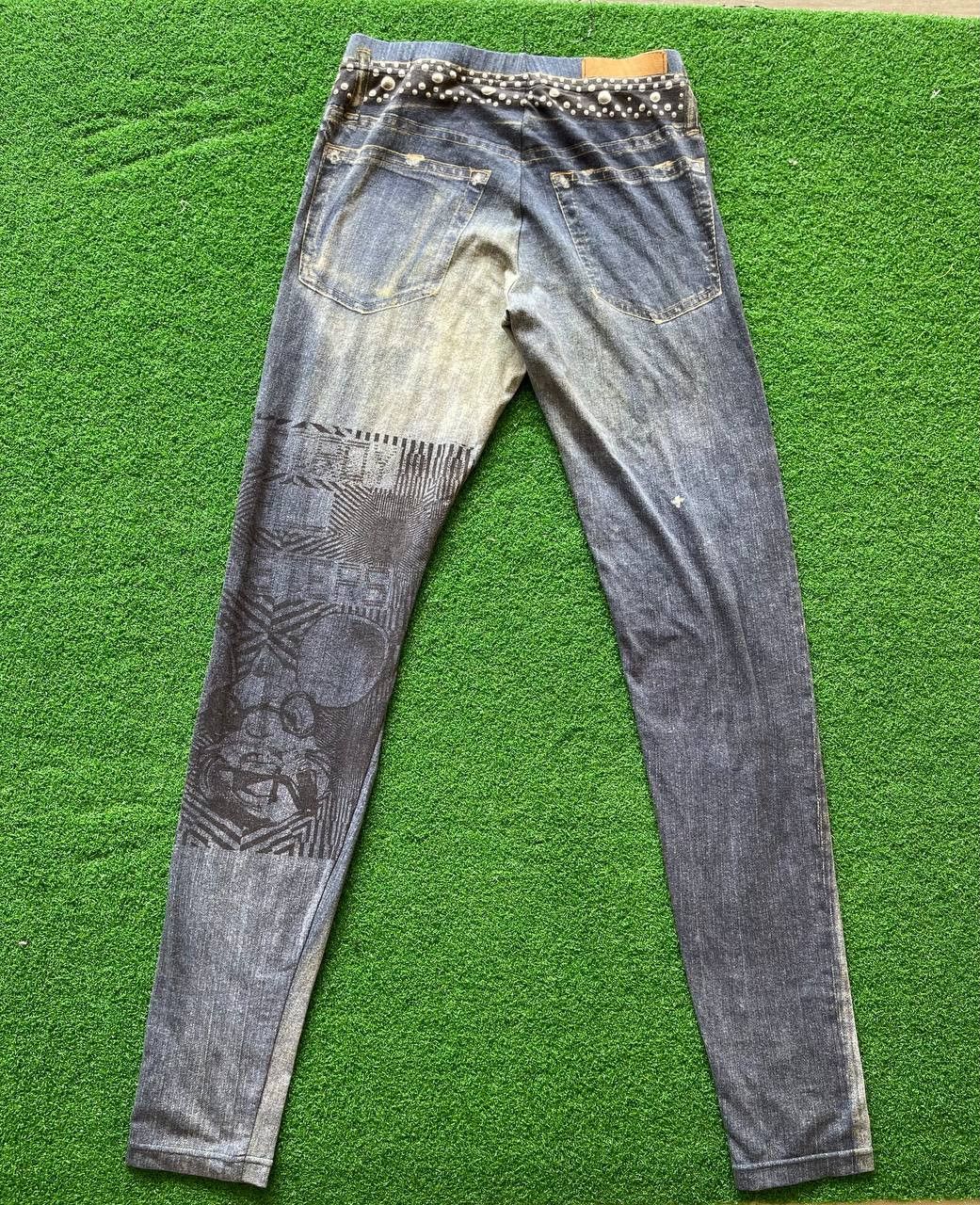 Hysteric Glamour × Japanese Brand × Vintage Hysteric Glamour Destroy All Monster Strechable Leggings Size 34" / US 12 / IT 48 - 3 Thumbnail