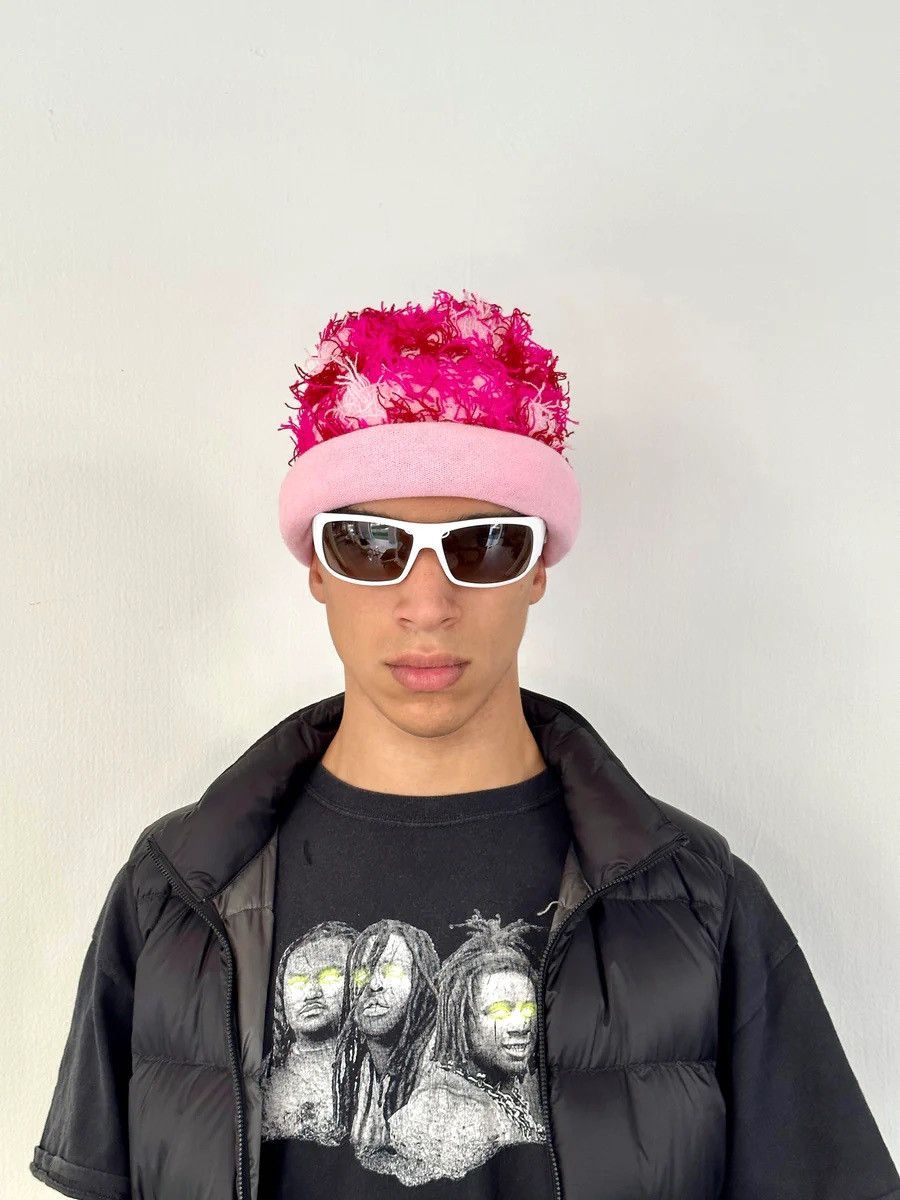 DISTRESSED Pink Y2k Opium BALACLAVA Hat