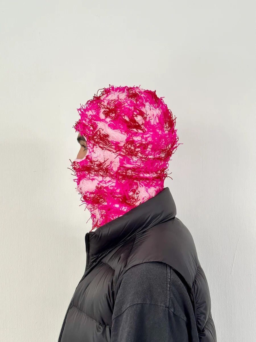 DISTRESSED Pink Y2k Opium BALACLAVA Hat