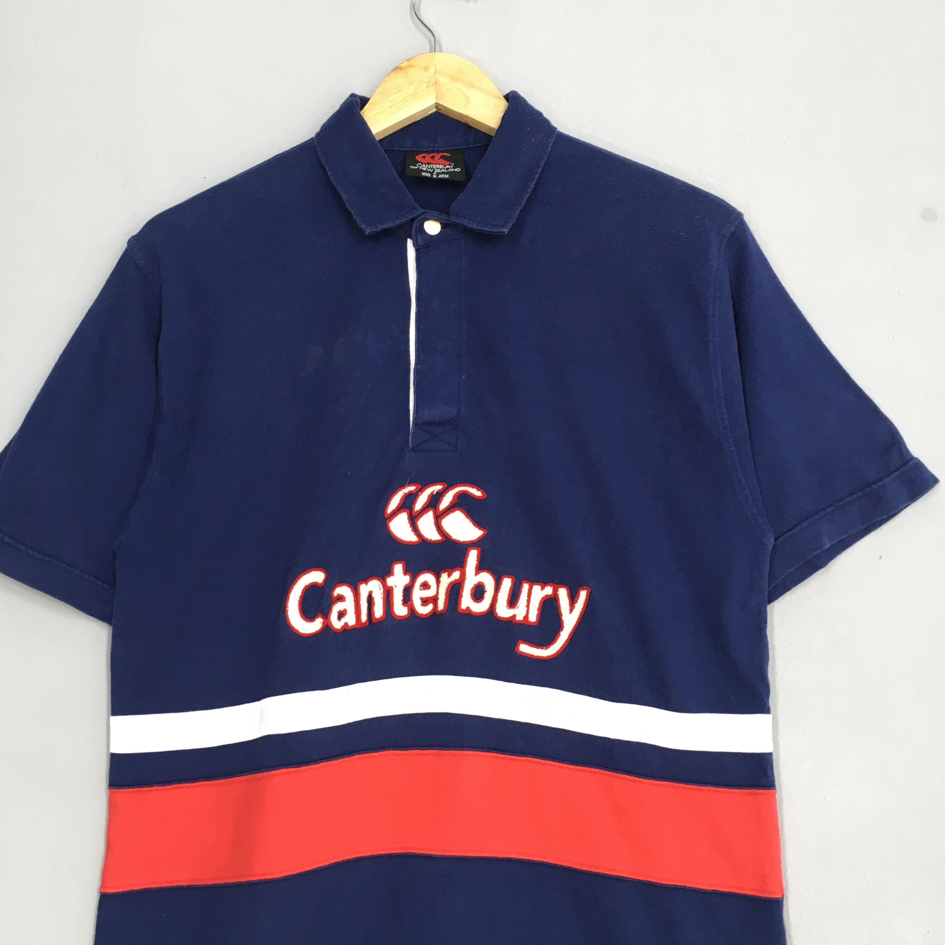Canterbury of New Zealand × Vintage Canterbury Of New Zealand Rugby Steinlager CCC Shirt Size S Size US S / EU 44-46 / 1 - 2 Thumbnail