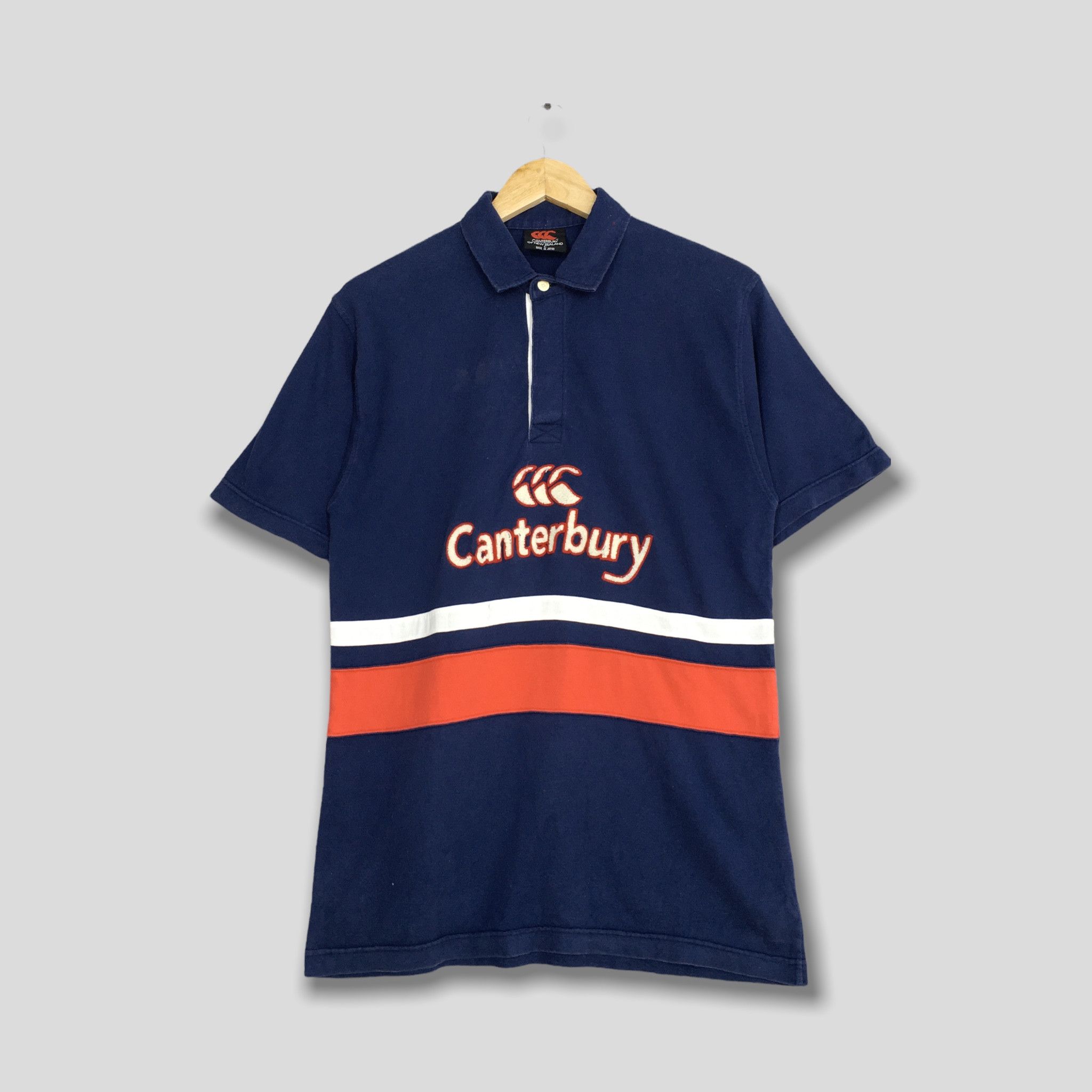 Canterbury of New Zealand × Vintage Canterbury Of New Zealand Rugby Steinlager CCC Shirt Size S Size US S / EU 44-46 / 1 - 1 Thumbnail