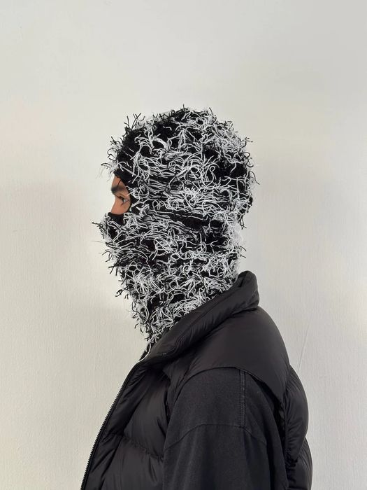 Vintage DISTRESSED Black /White Y2k Opium BALACLAVA Hat | Grailed