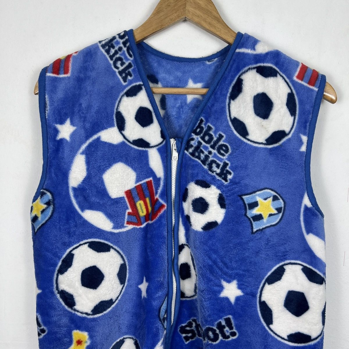 Japanese Brand Vintage Fleece Vest Soccer Theme Messi Barce V0006lona Size US S / EU 44-46 / 1 - 4 Thumbnail