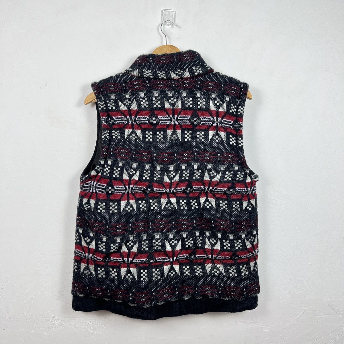 Japanese Brand Vintage 90s AVV HOMME Fleece Aztec Native Navajo Vest V0004 Size US M / EU 48-50 / 2 - 6 Thumbnail