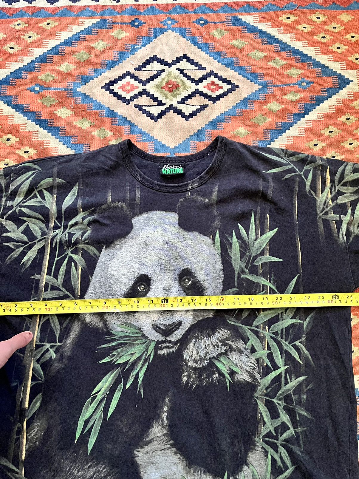 Vintage all over print nature graphic t shirt