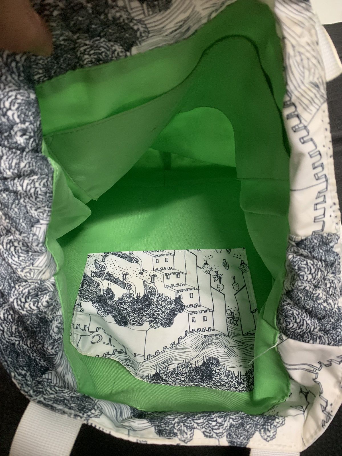 Final Home 🇯🇵 Issey Miyake & Niko And Overprinted Sling Bag/Tote Bag Size ONE SIZE - 3 Thumbnail