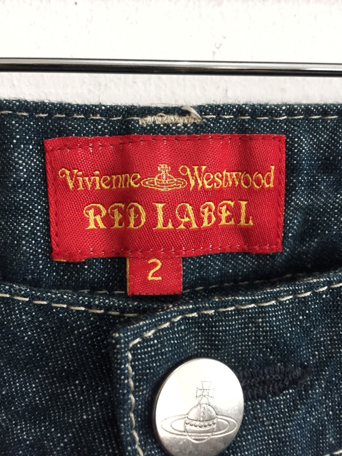 Vivienne Westwood OG Vivienne Westwood ™️ Logo Straight Cut Denim Size US 30 / EU 46 - 7 Thumbnail