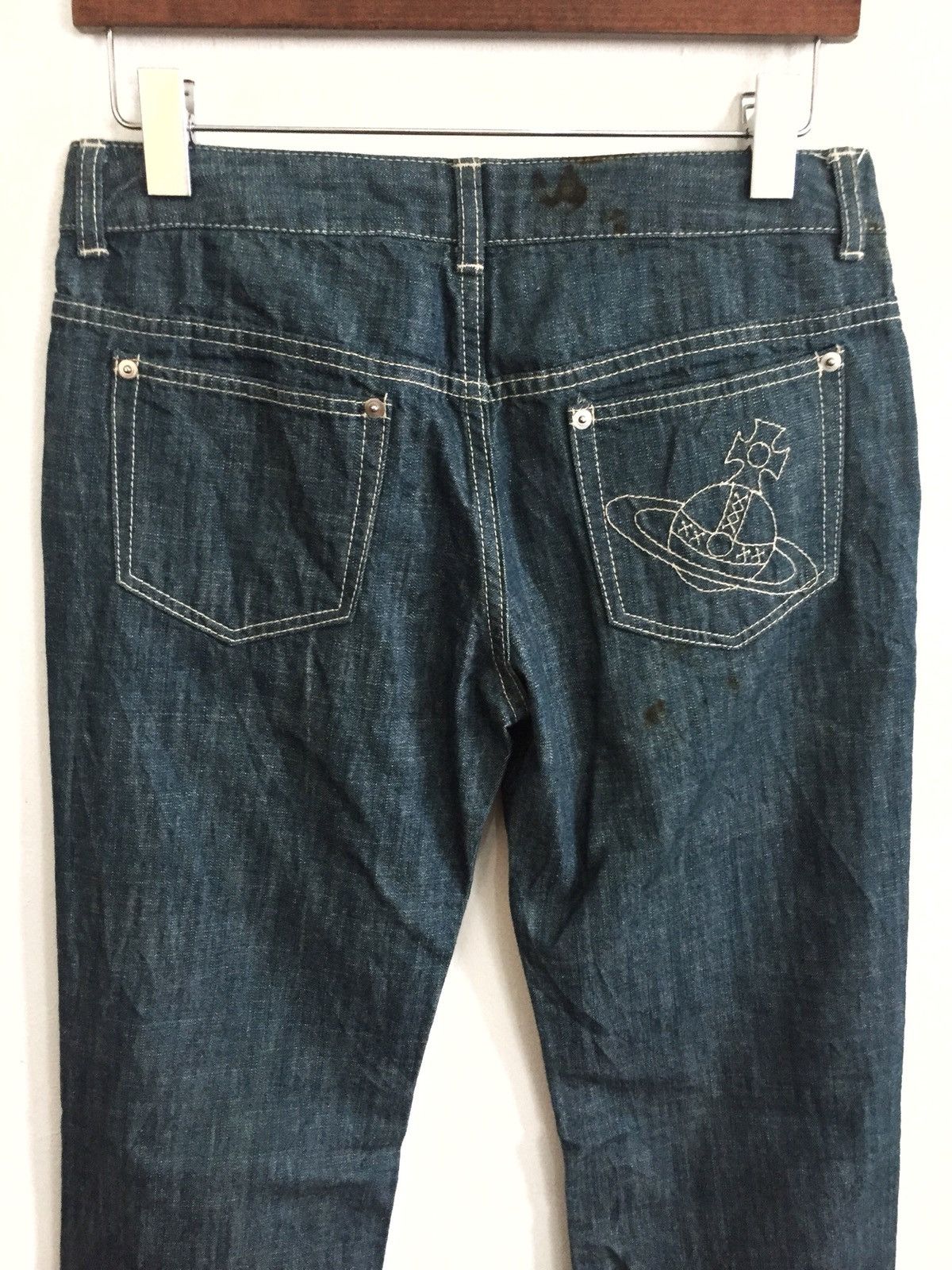 Vivienne Westwood OG Vivienne Westwood ™️ Logo Straight Cut Denim Size US 30 / EU 46 - 1 Thumbnail