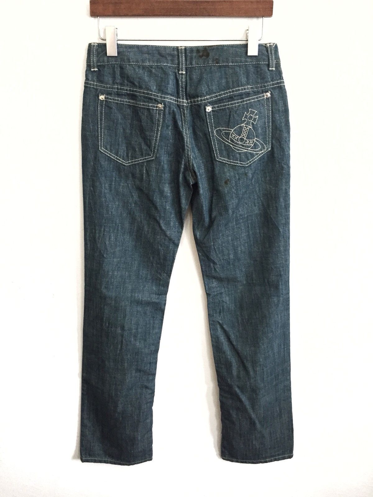Vivienne Westwood OG Vivienne Westwood ™️ Logo Straight Cut Denim Size US 30 / EU 46 - 4 Thumbnail