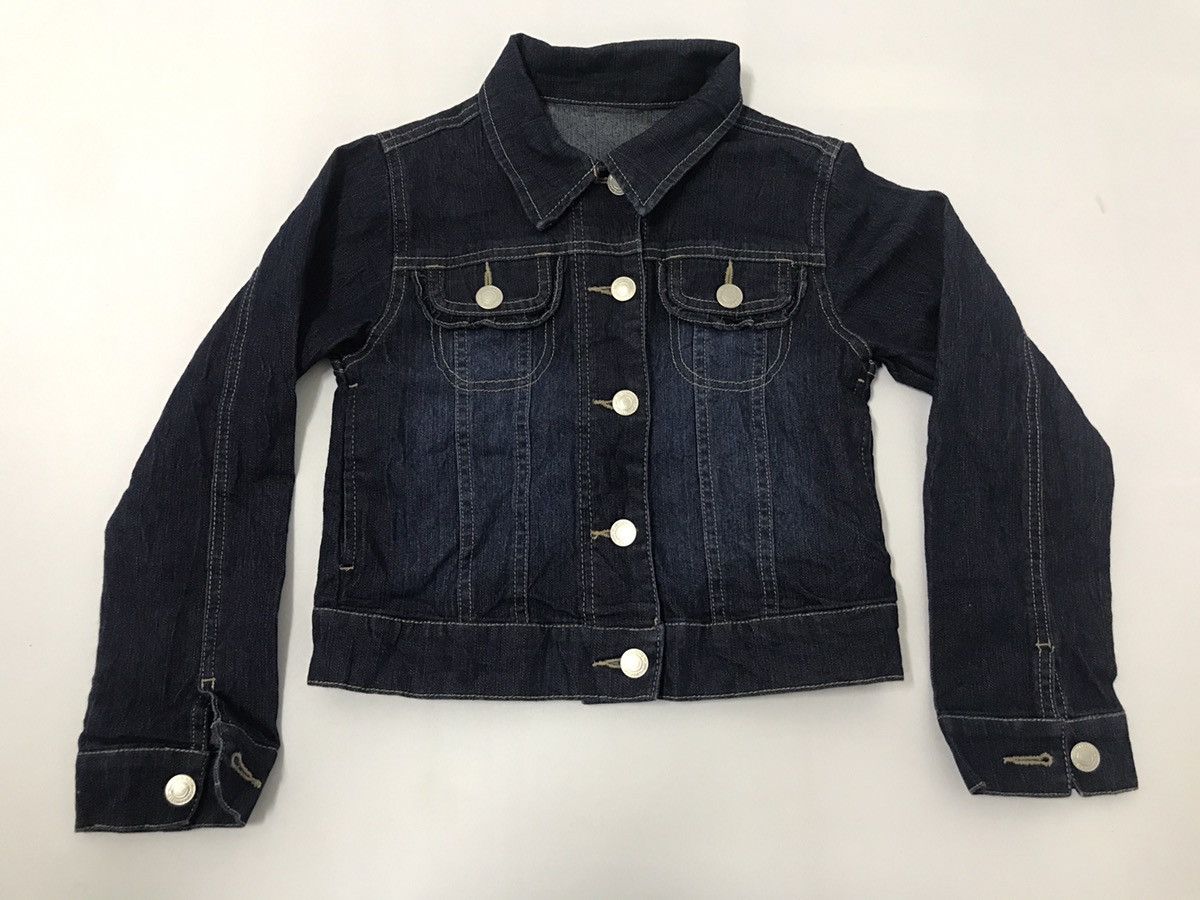 Japanese Brand Denim Jacket Trucker Double Pockets Buttonfly Kids Size Size XXS / US 00 / IT 34 - 1 Thumbnail