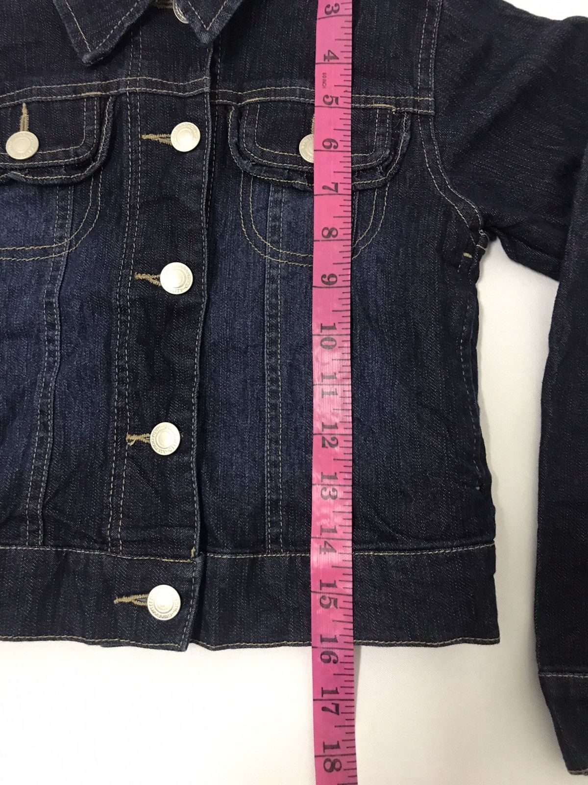 Japanese Brand Denim Jacket Trucker Double Pockets Buttonfly Kids Size Size XXS / US 00 / IT 34 - 7 Thumbnail