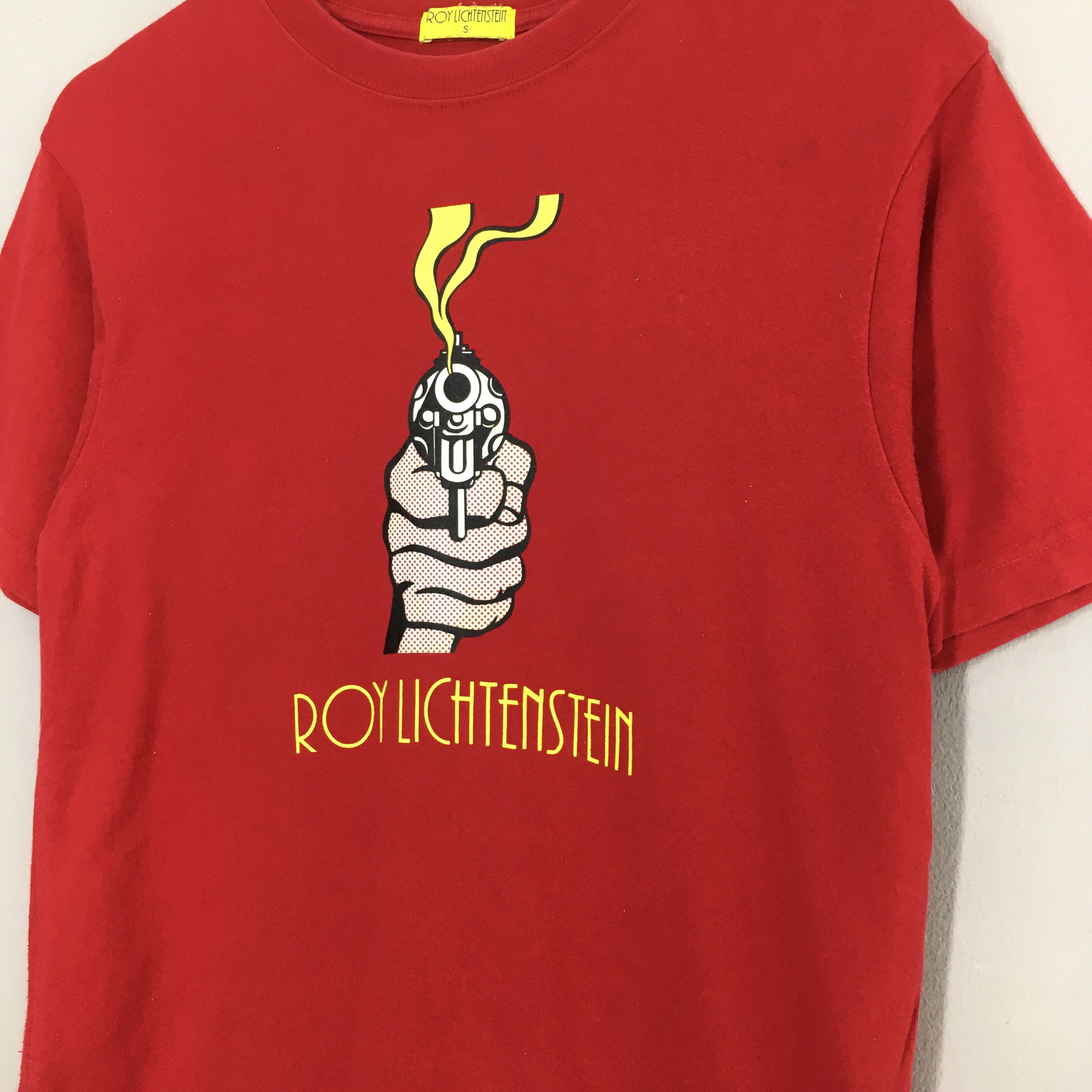 Vintage Vintage Roy Lichtenstein Gun in America Paintings Art Shirt Size US S / EU 44-46 / 1 - 4 Thumbnail