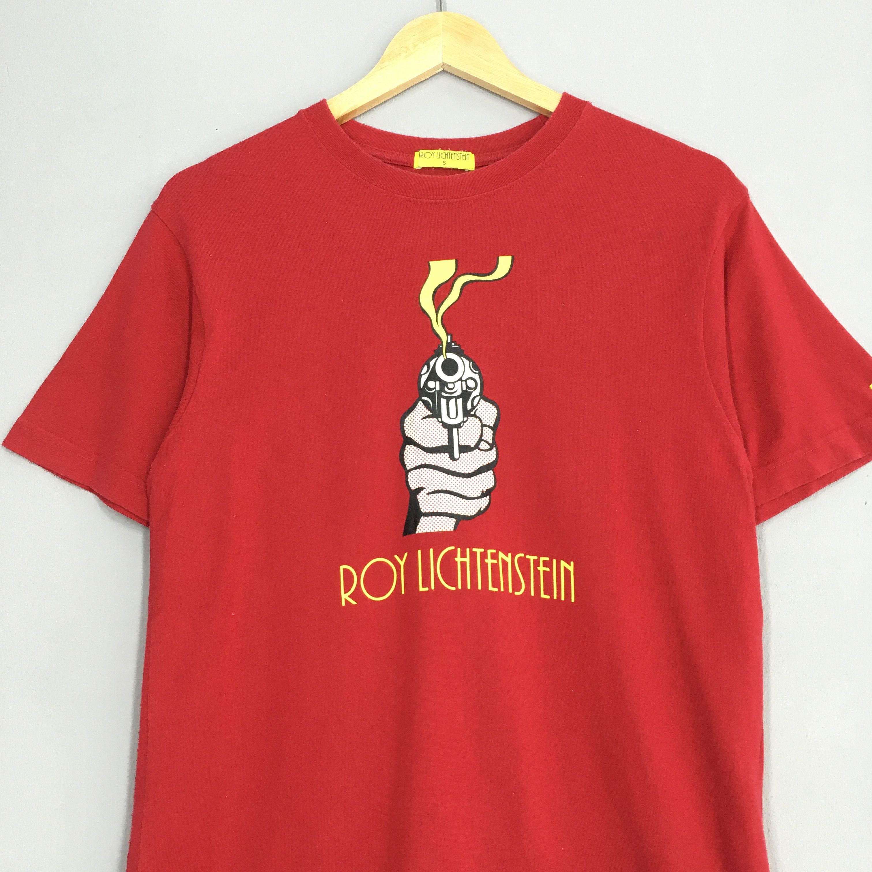 Vintage Vintage Roy Lichtenstein Gun in America Paintings Art Shirt Size US S / EU 44-46 / 1 - 2 Thumbnail