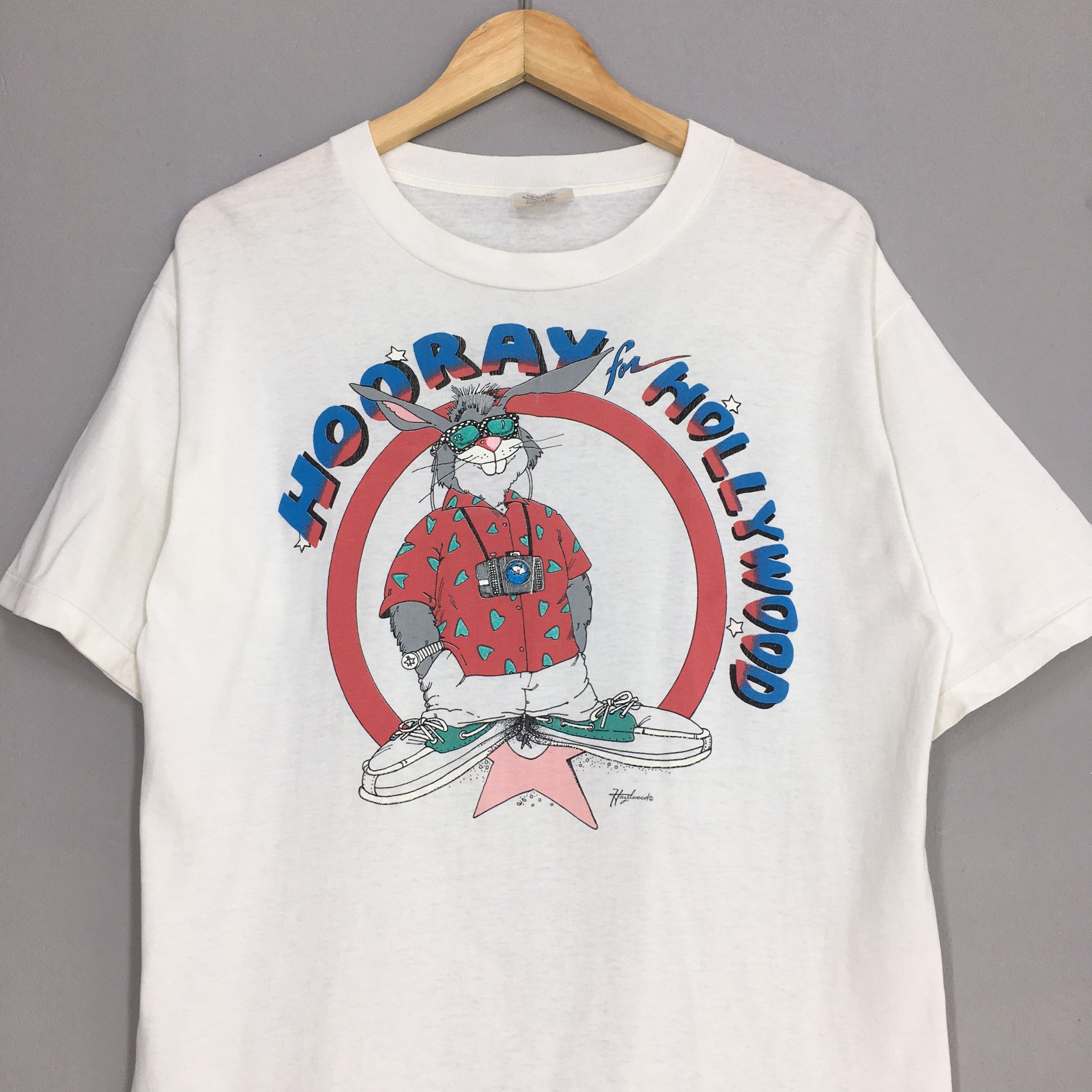 Cartoon Network × Vintage Vintage 90's Rabbit Hooray Hollywood Funny Cartoon Tshirt Size US L / EU 52-54 / 3 - 2 Thumbnail