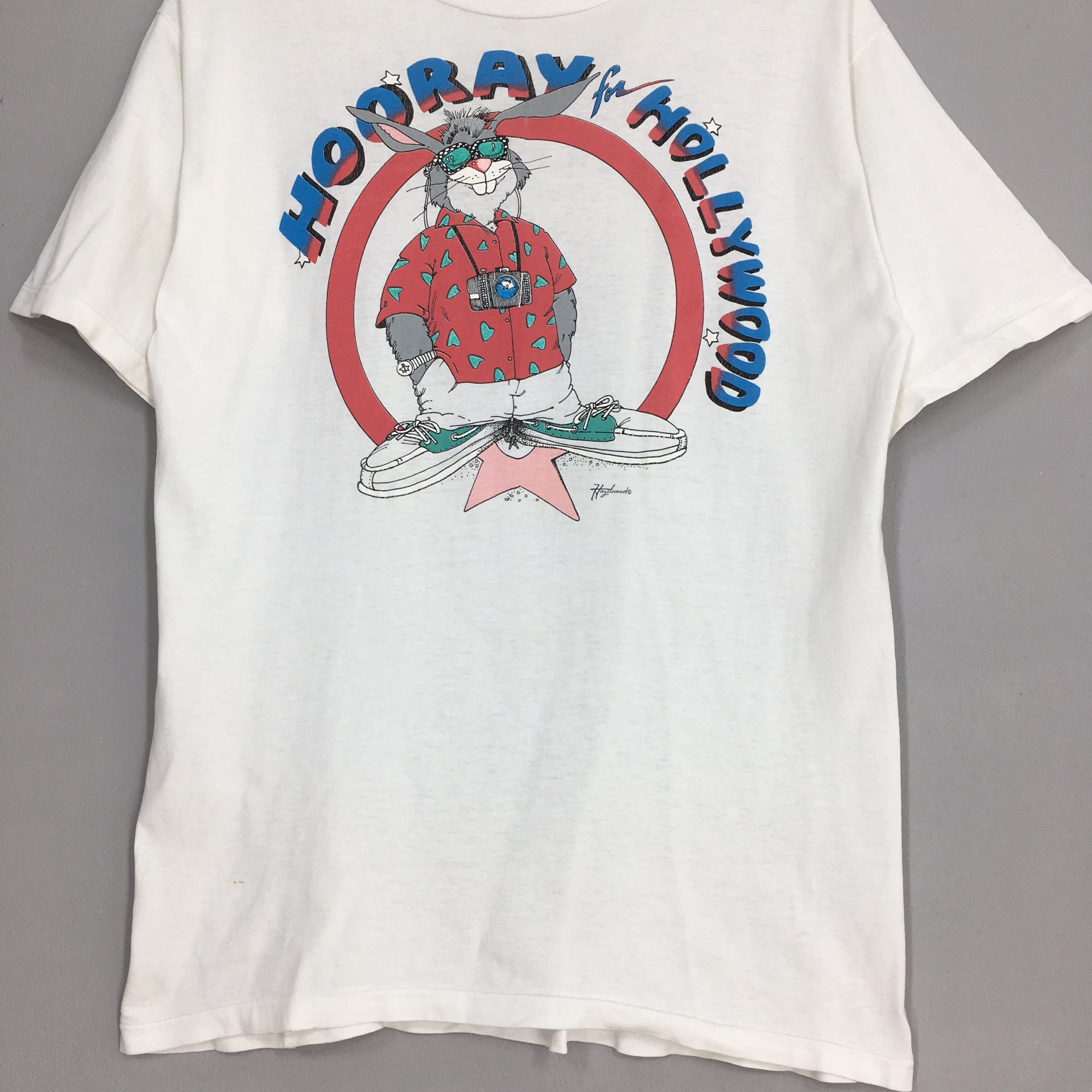 Cartoon Network × Vintage Vintage 90's Rabbit Hooray Hollywood Funny Cartoon Tshirt Size US L / EU 52-54 / 3 - 3 Thumbnail
