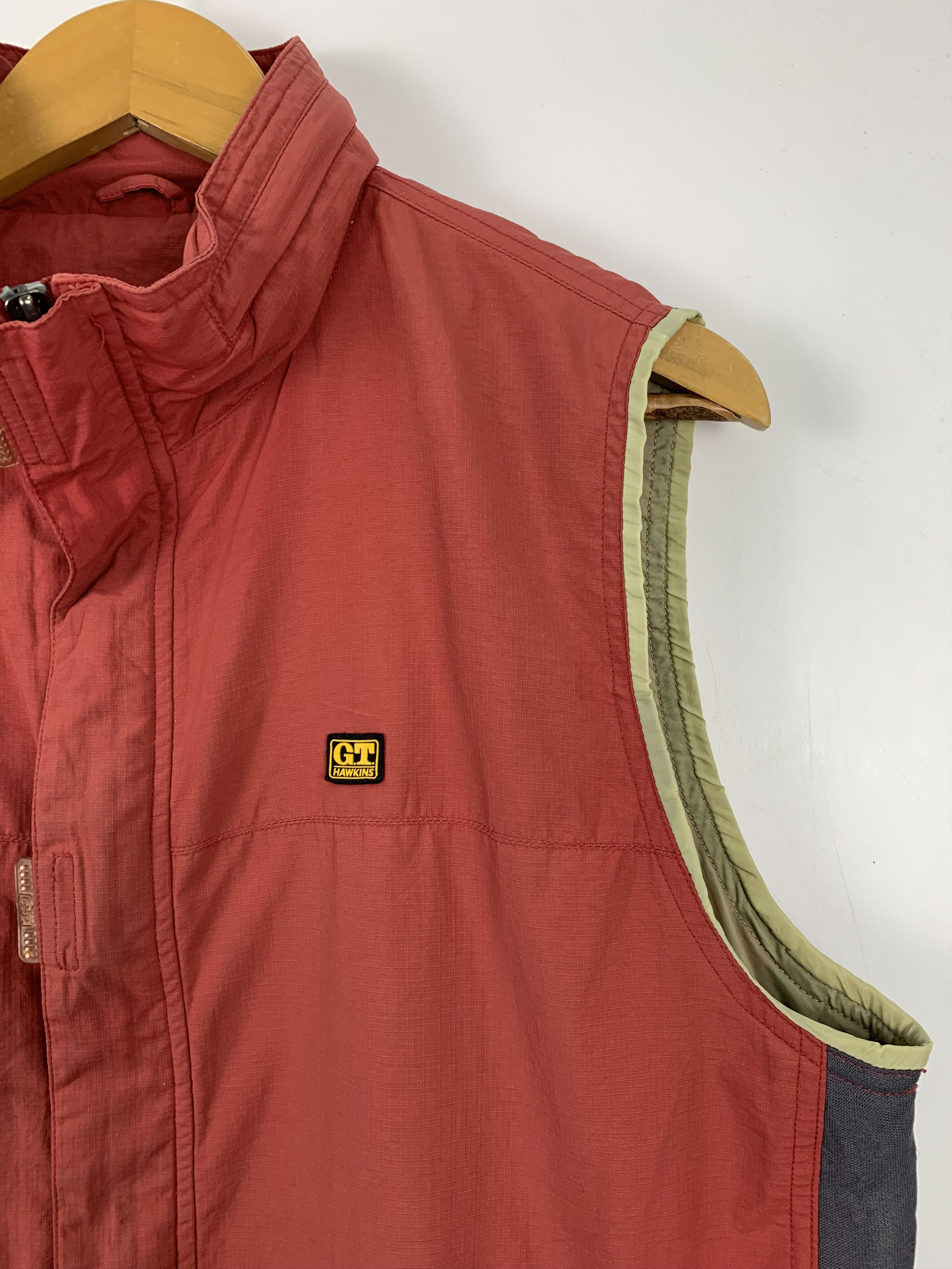 Vintage Vintage GT HAWKINS ENGLAND Cotton Fleece Lining vest V0114 Size US S / EU 44-46 / 1 - 4 Thumbnail