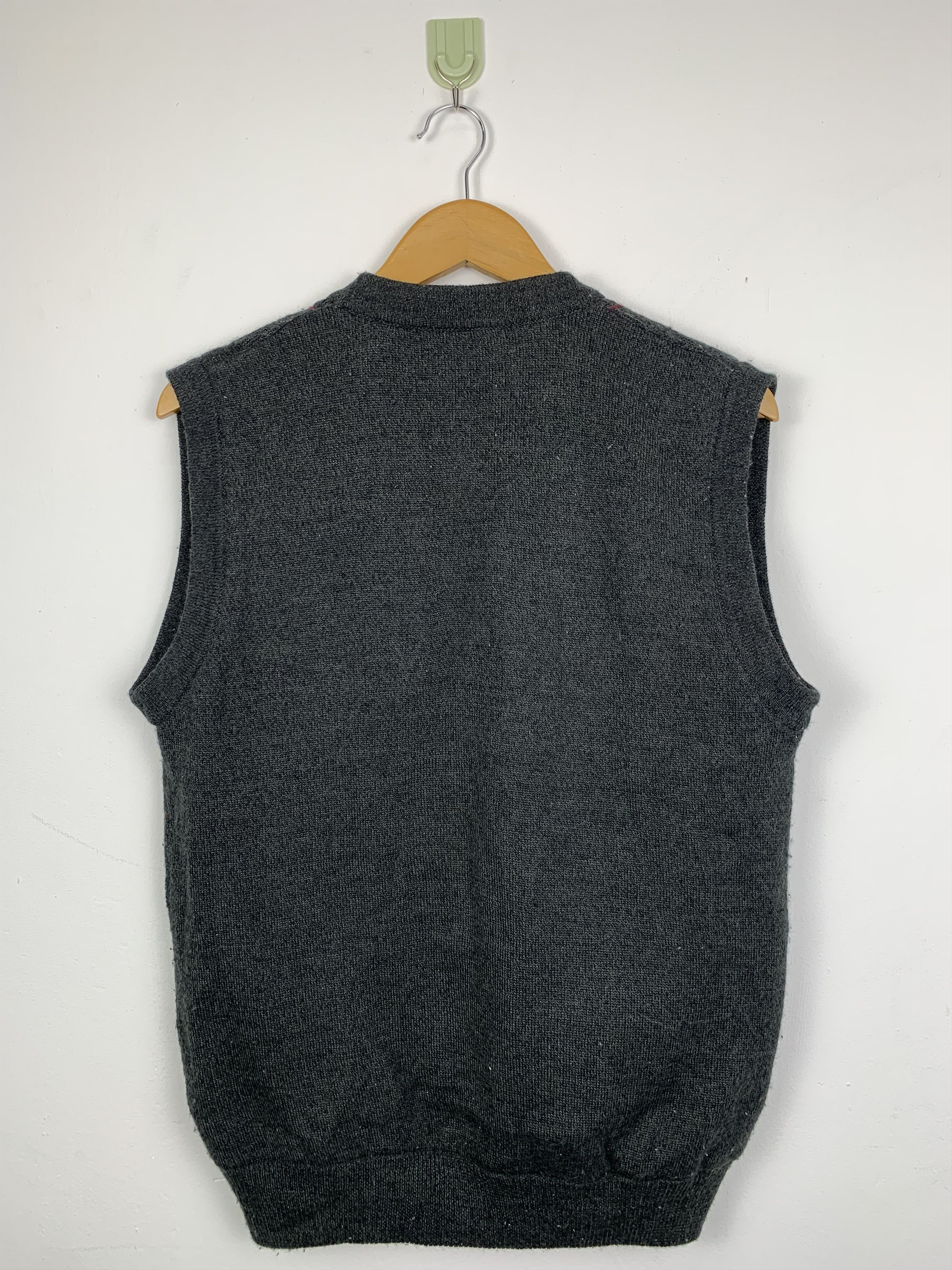 Lindbergh Vintage LINDBERGH Knitwear Checkered Button Vest Size US XS / EU 42 / 0 - 6 Thumbnail